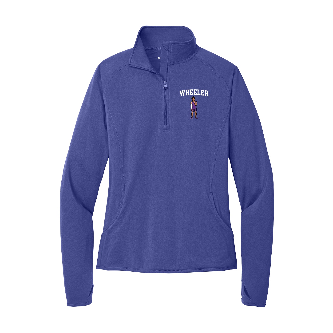 Women's Q-Zip Pullover — Shirsey in Purple
