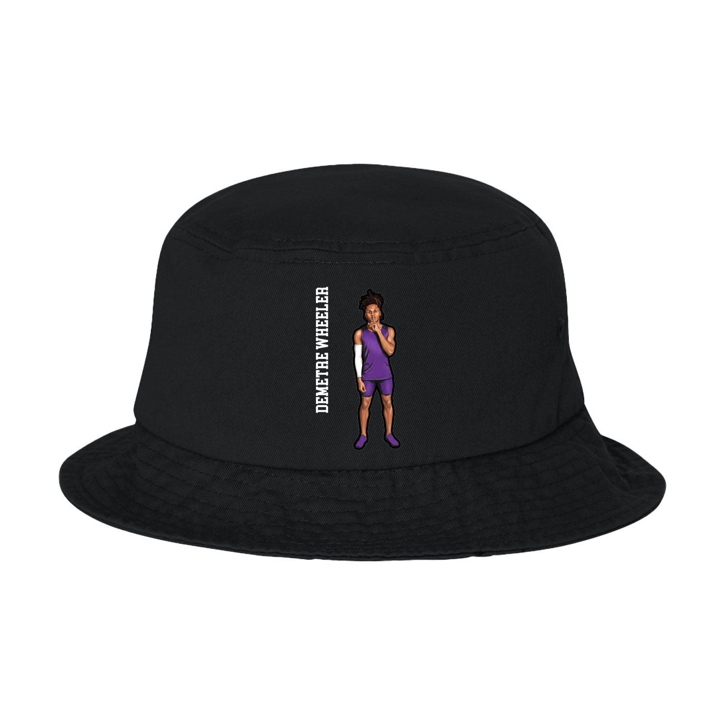 Bucket Cap — Name Vertical in Black