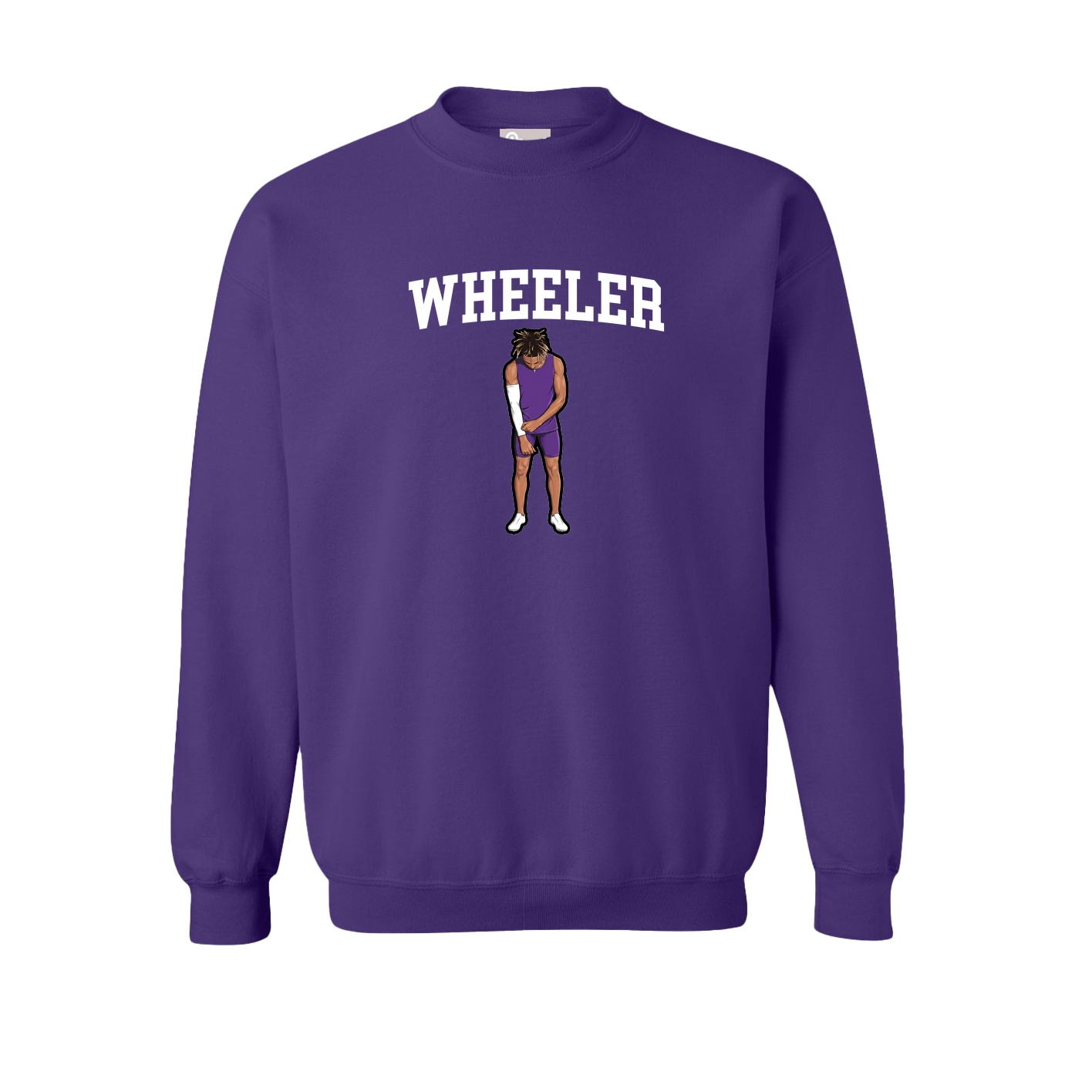 Fleece Crew — Shirsey in Purple
