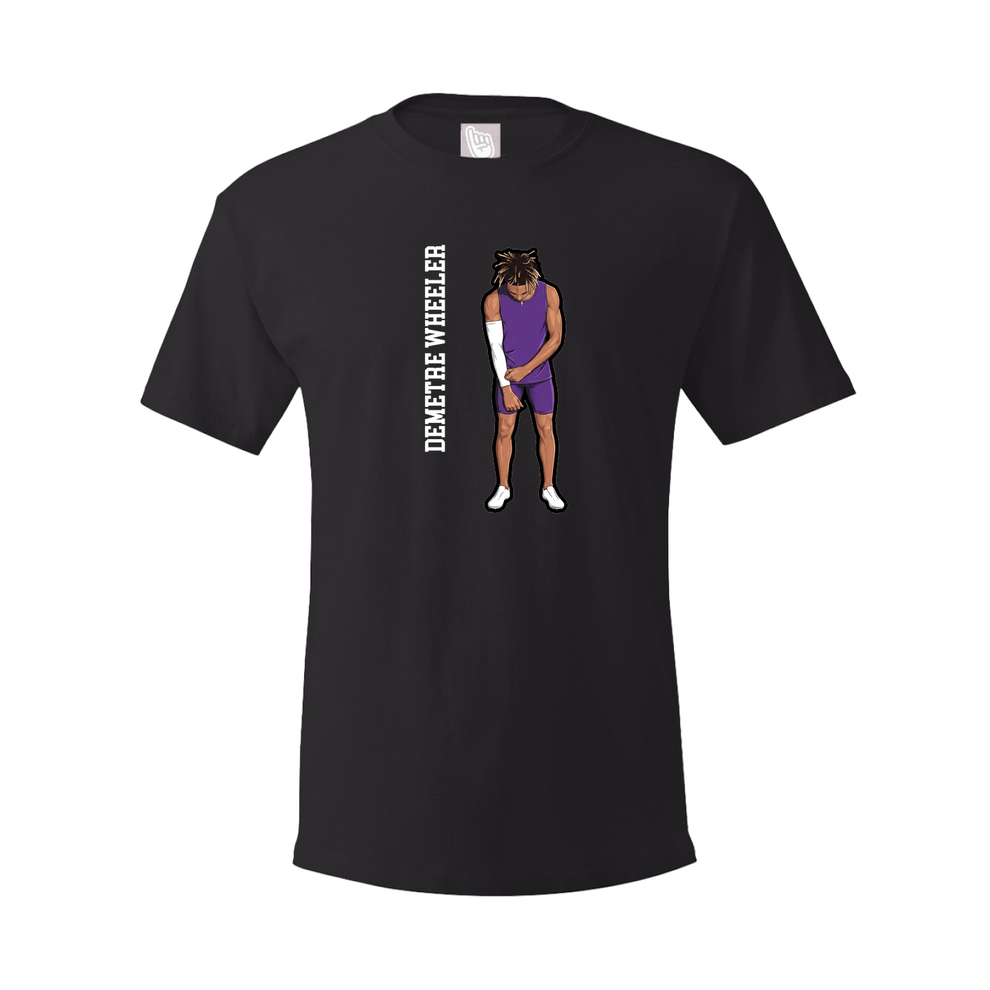 Tee — Name Vertical in Black