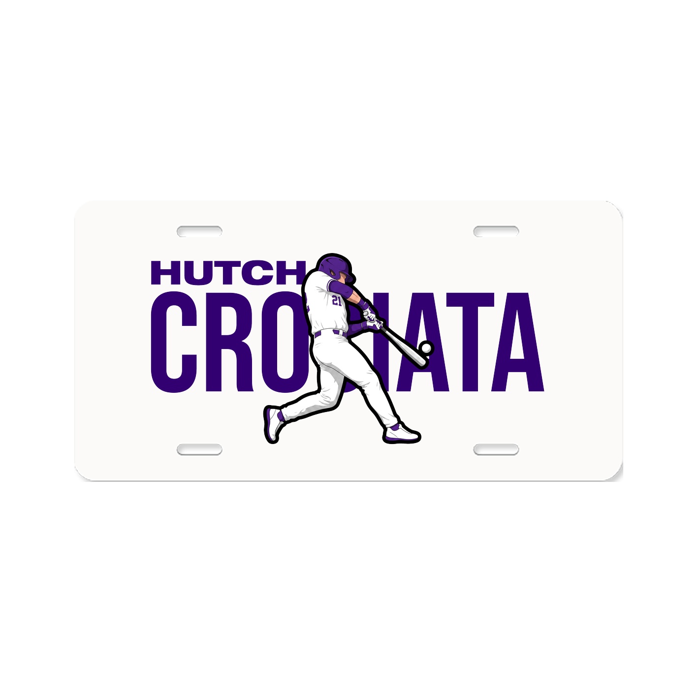 License Plate — Player Name in Classic