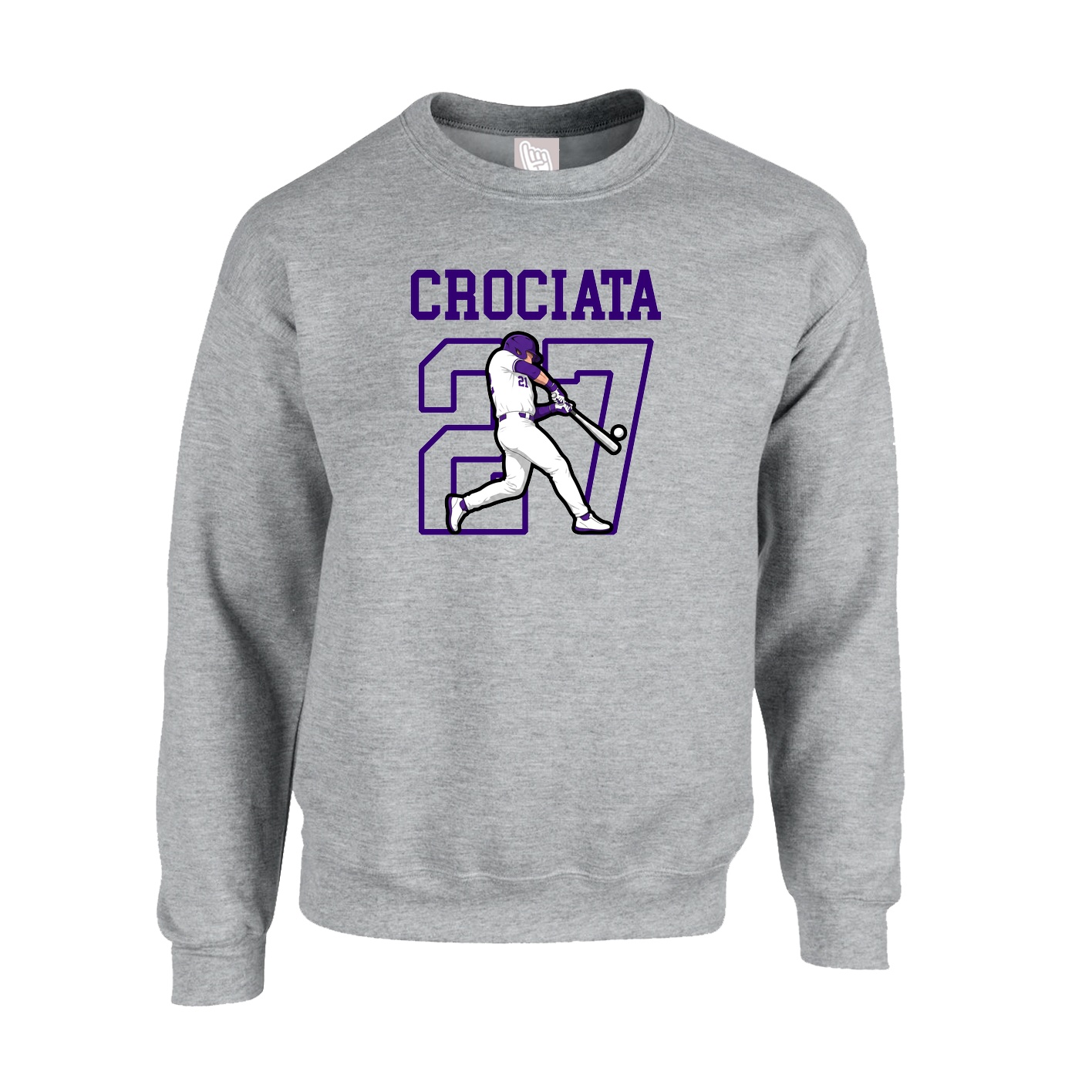 Fleece Crew — Shirsey in Grey
