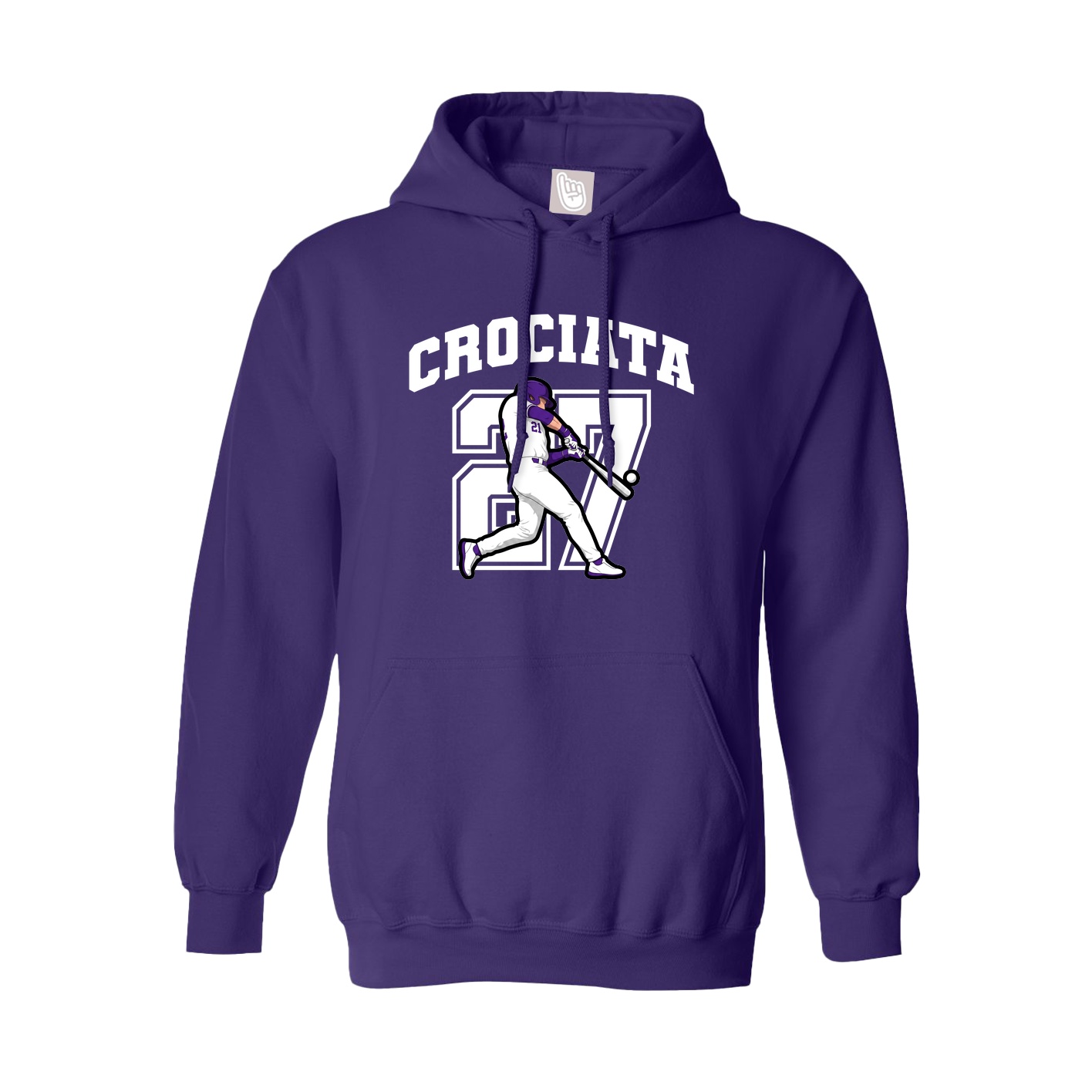 Hoodie — Number in Purple