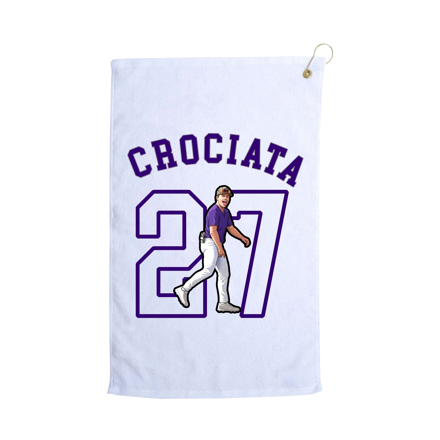 Golf Towel — Shirsey Arch in White