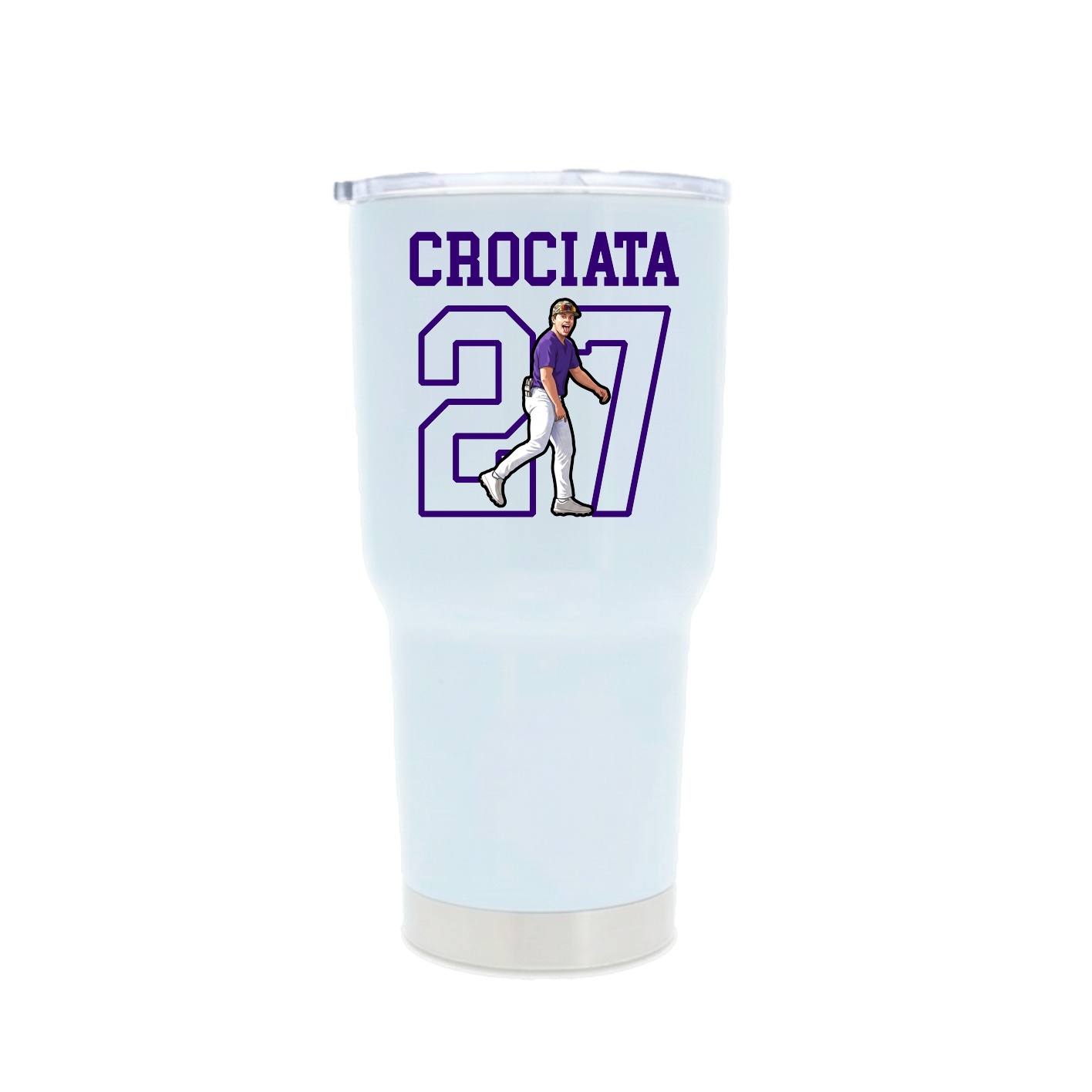 30oz Stainless Steel Tumbler — Shirsey in White