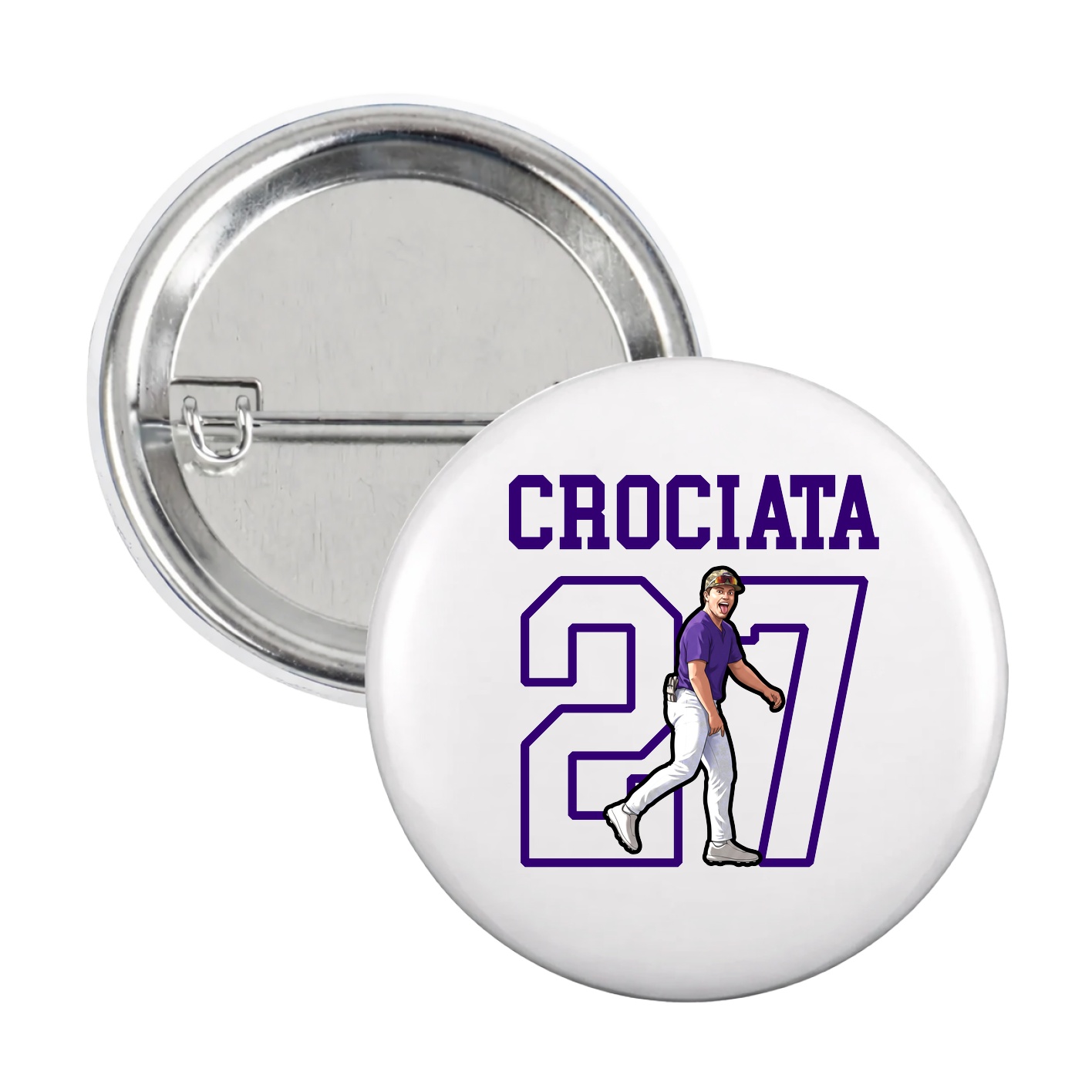 Game Day Button — Shirsey in White