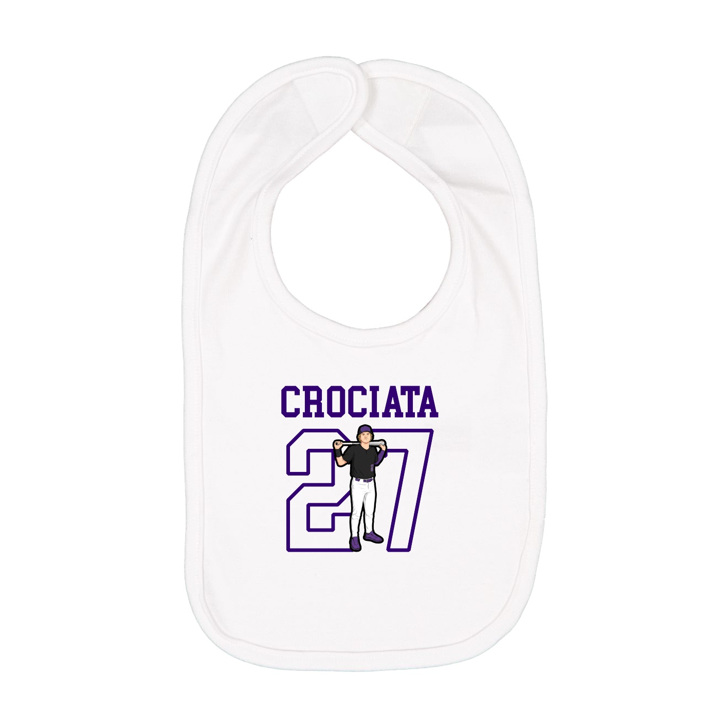 Infant Bib — Shirsey in White