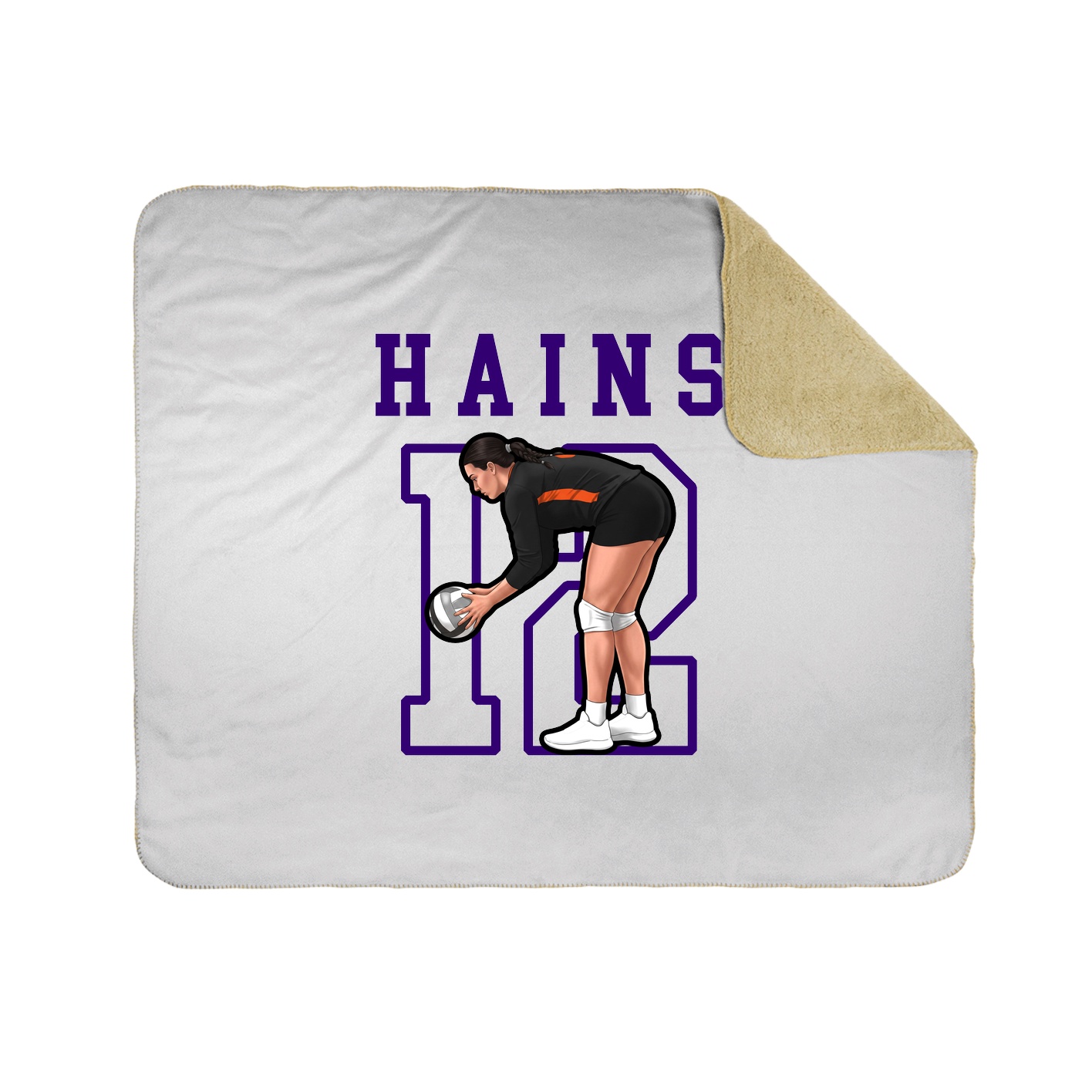 Throw Blanket — Shirsey in White