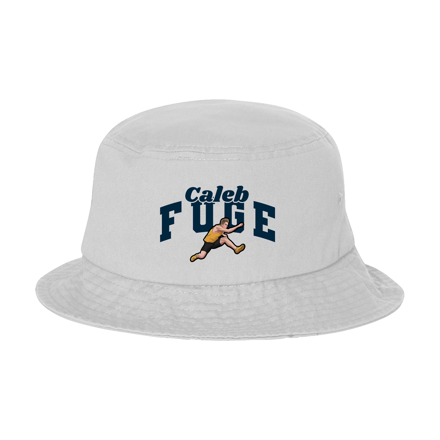 Bucket Cap — Signature Arch in White