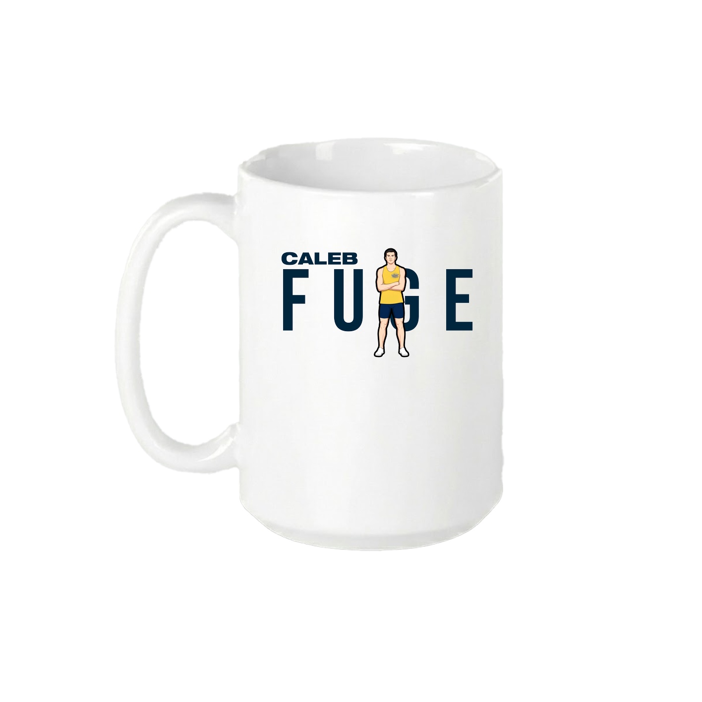 15oz Coffee Mug — Player Name in White