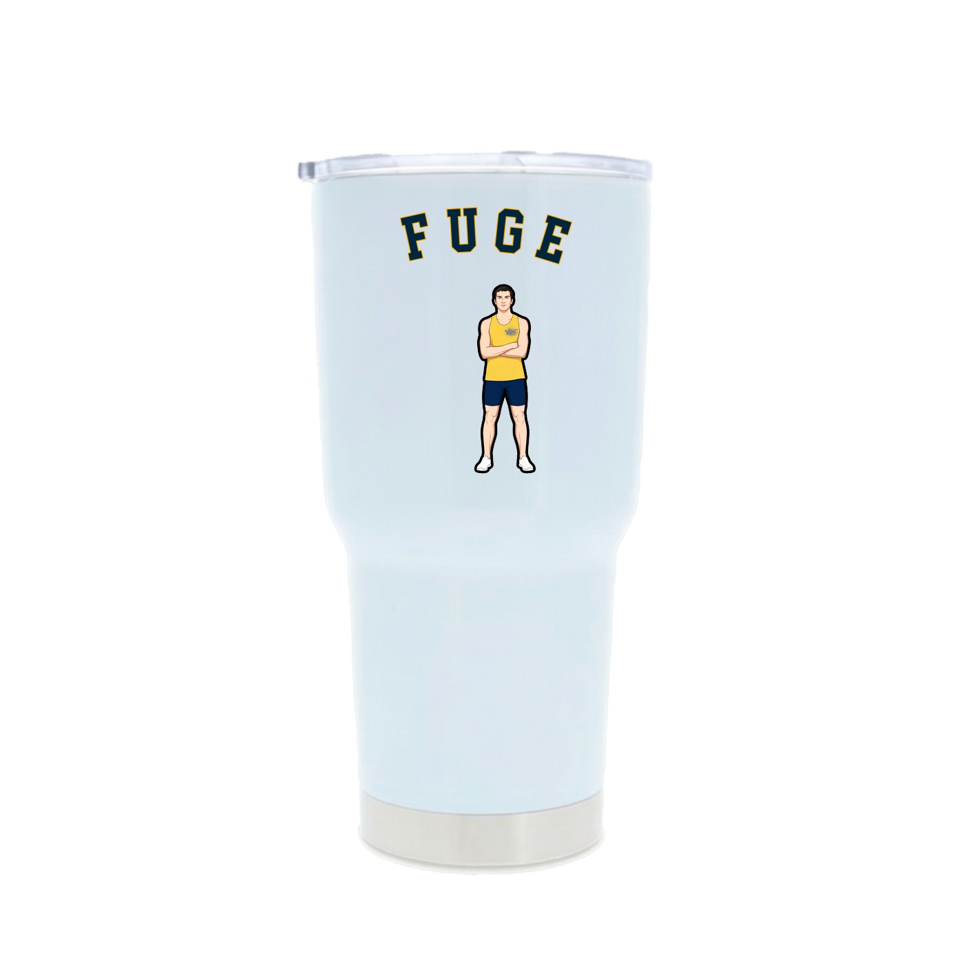 30oz Stainless Steel Tumbler — Shirsey Arch in White