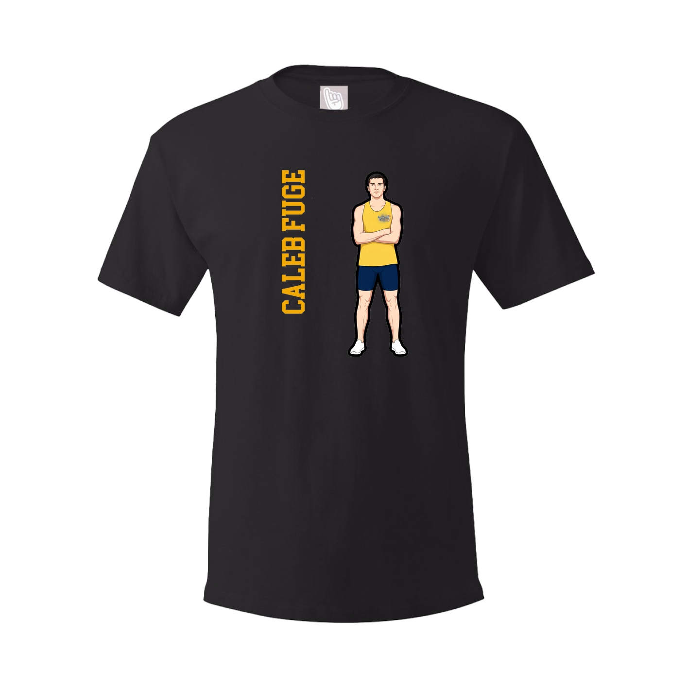 Youth Tee — Name Vertical in Black