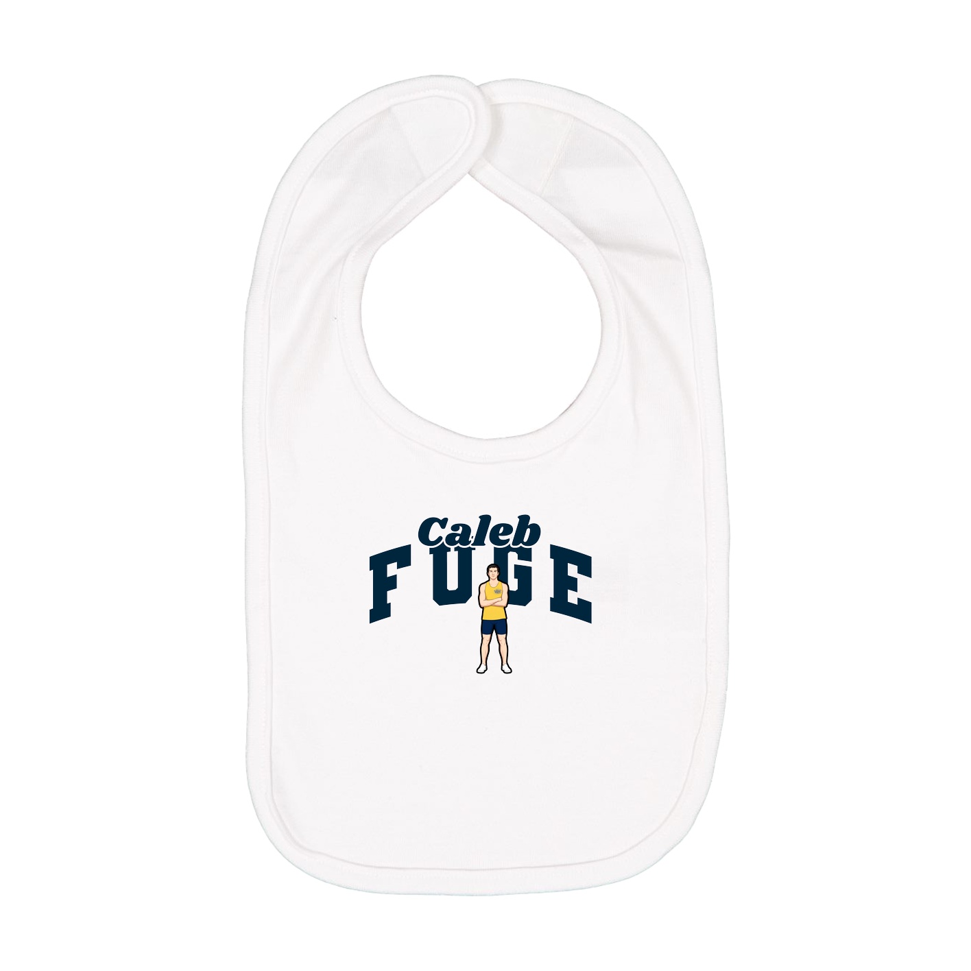 Infant Bib — Signature Arch in White