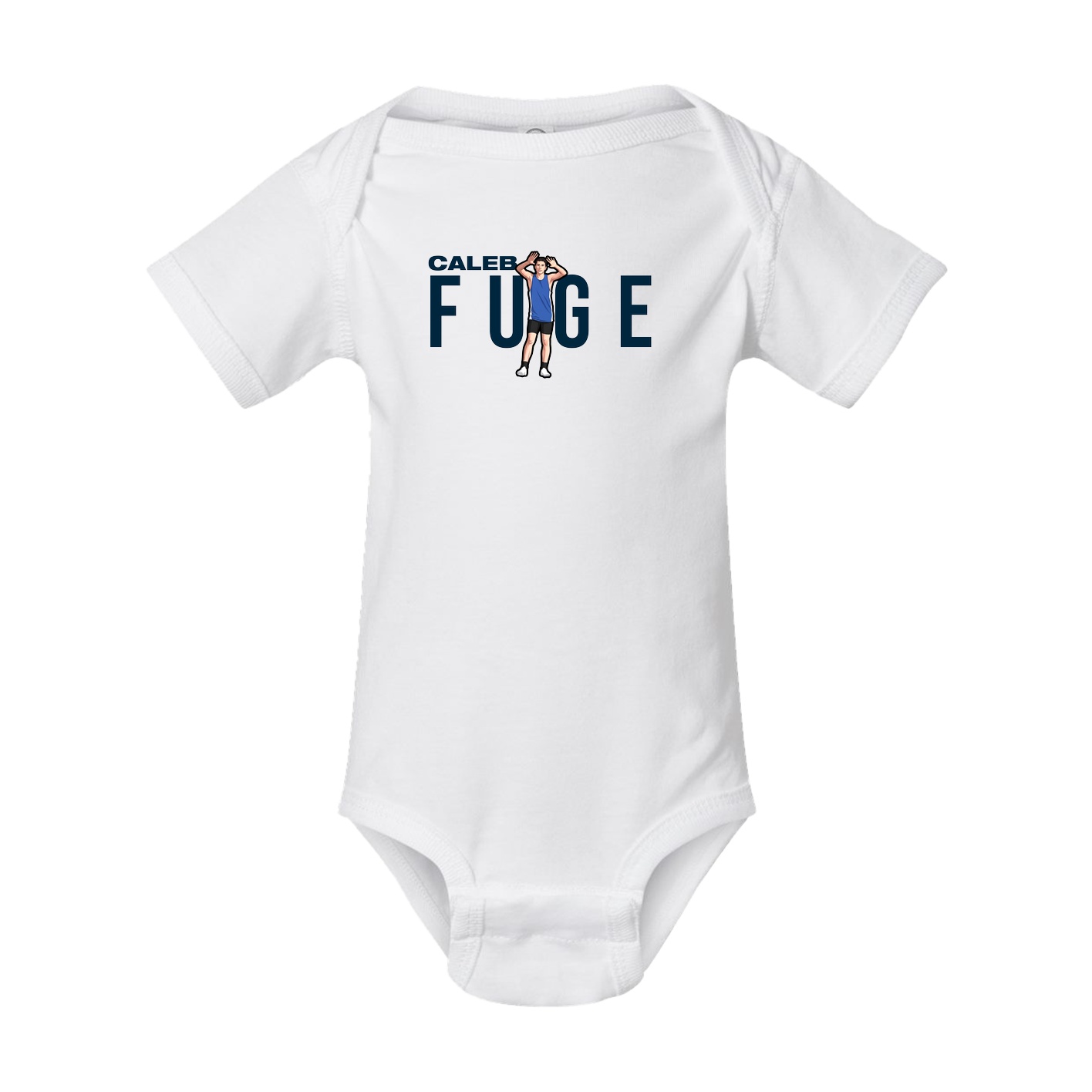 Baby Onesie — Player Name in White