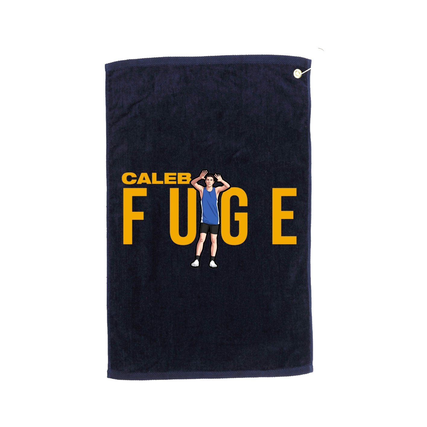 Golf Towel — Player Name in Navy