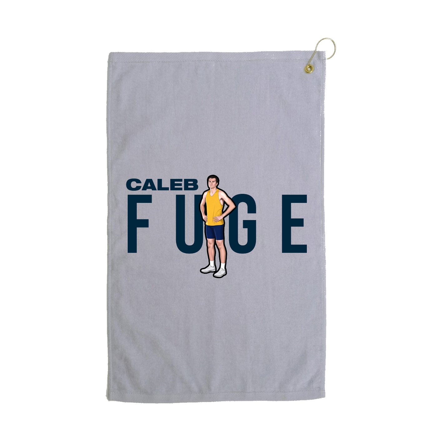 Golf Towel — Player Name in Grey