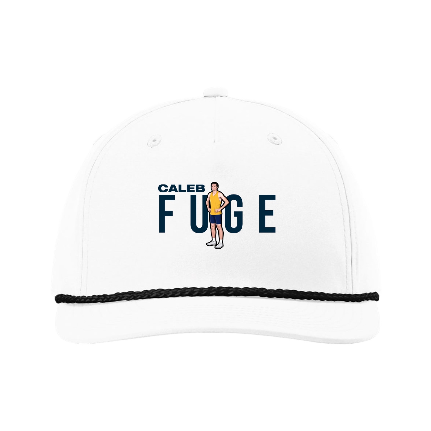 Five-Panel Classic Rope Cap — Player Name in White
