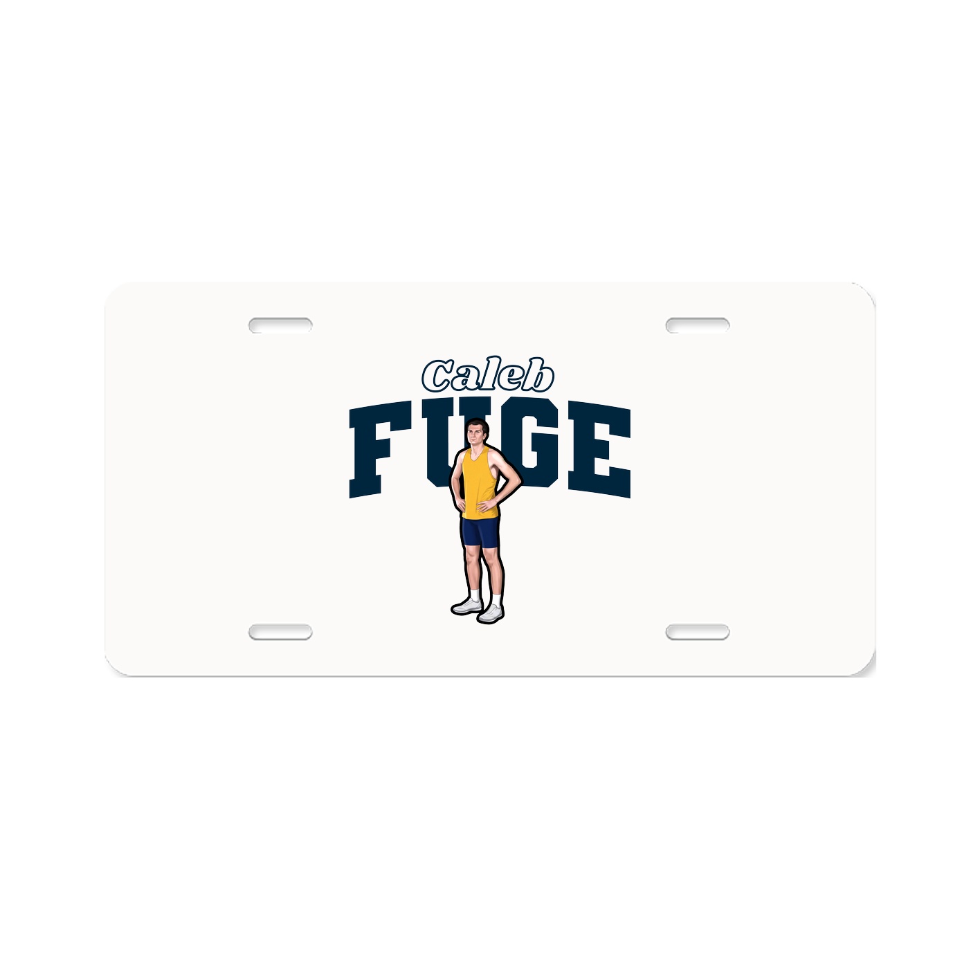 License Plate — Name Arch in Classic