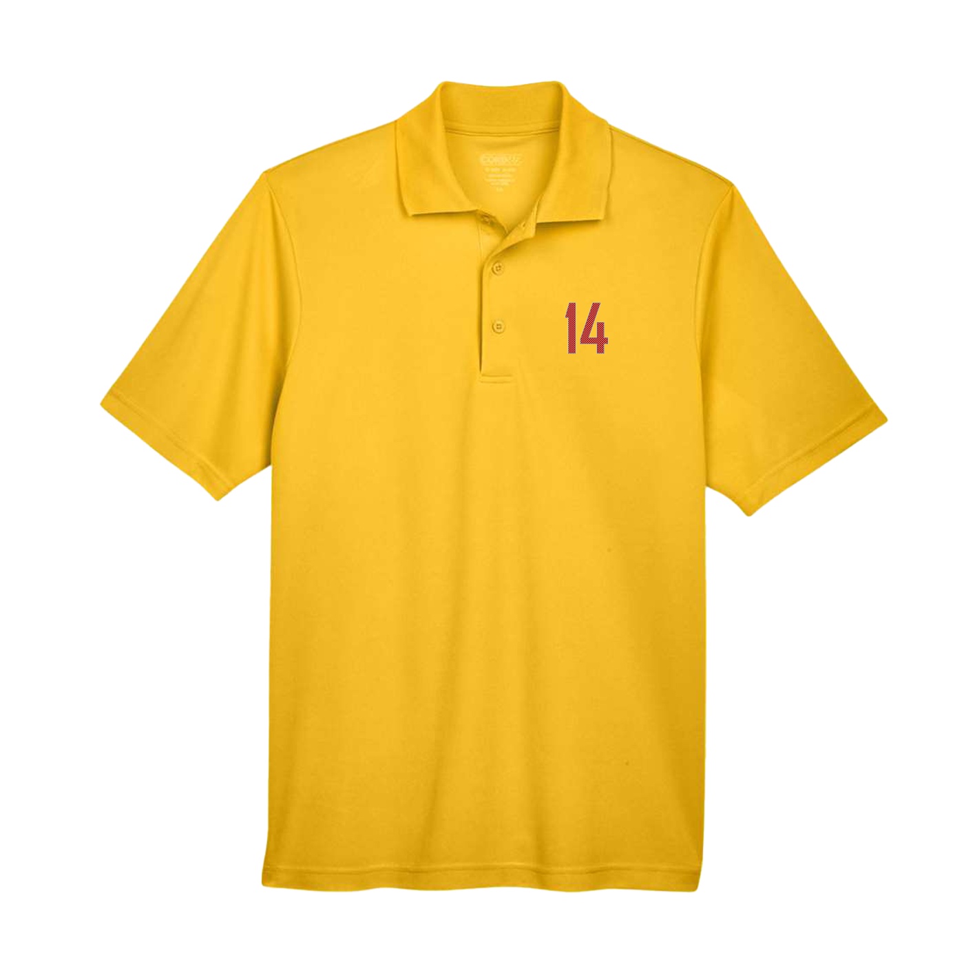 Performance Polo — Front Shirsy in Gold