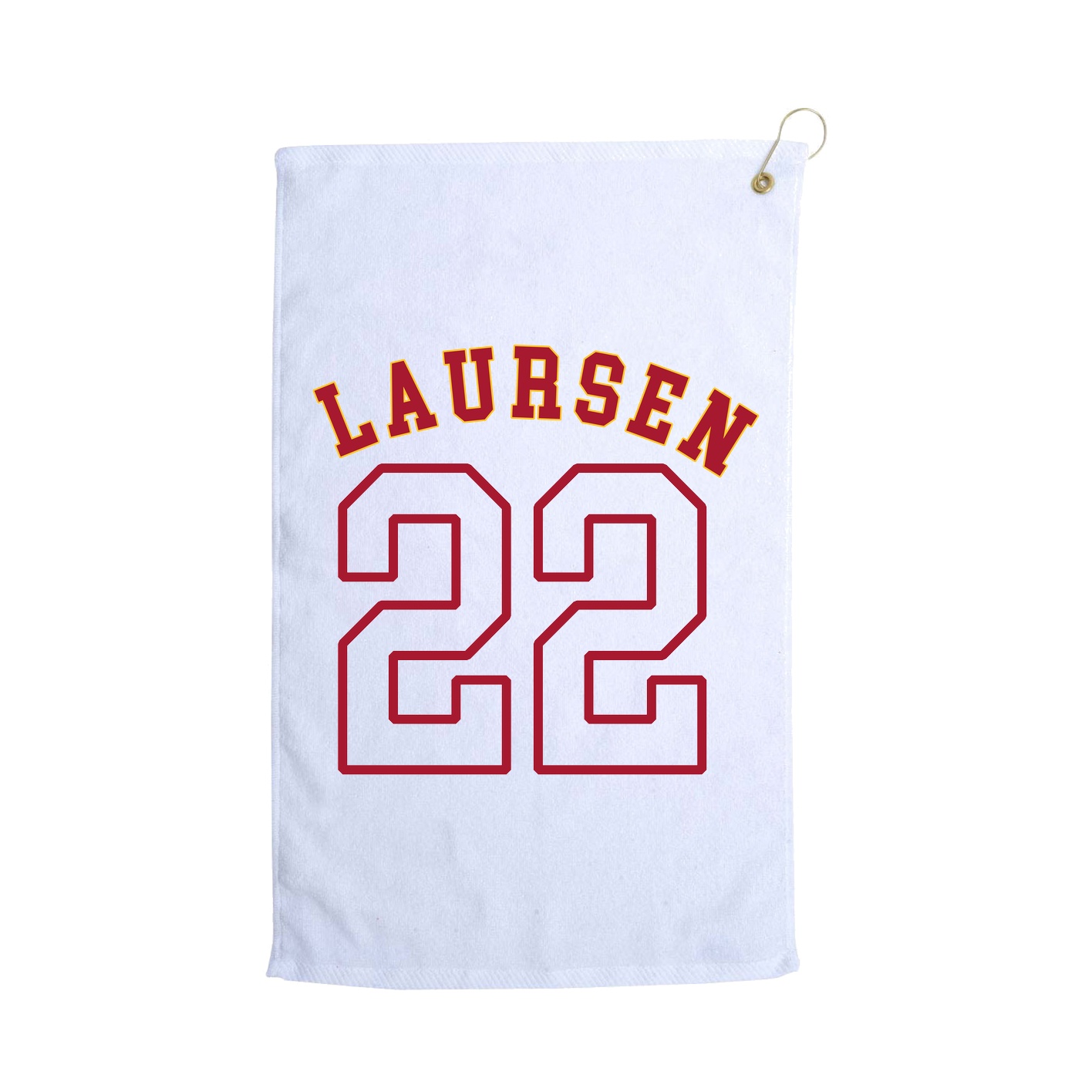 Golf Towel — Shirsey Arch in White