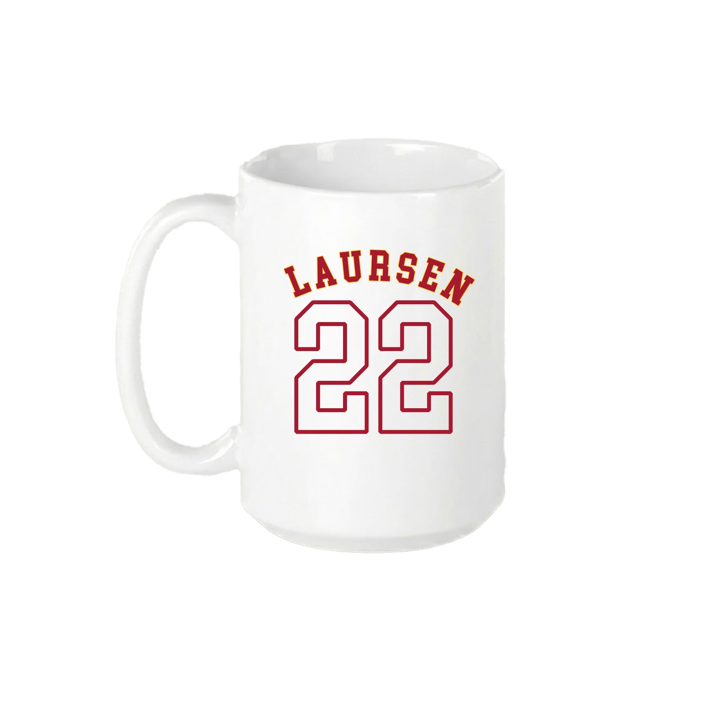 15oz Coffee Mug — Shirsey Arch in White