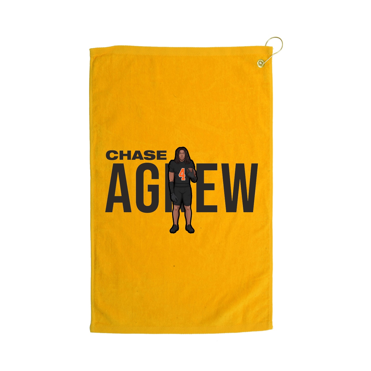 Golf Towel — Player Name in Gold