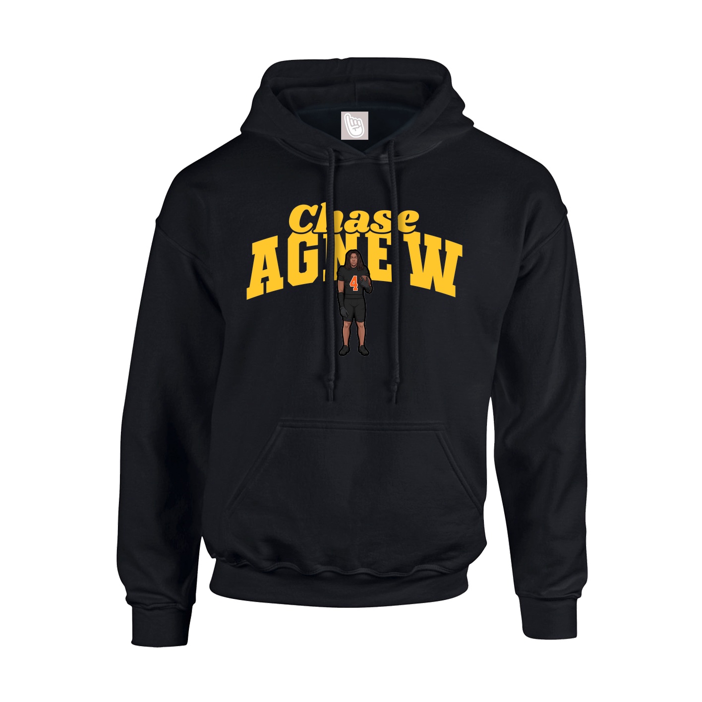 Youth Hoodie — Signature Arch in Black