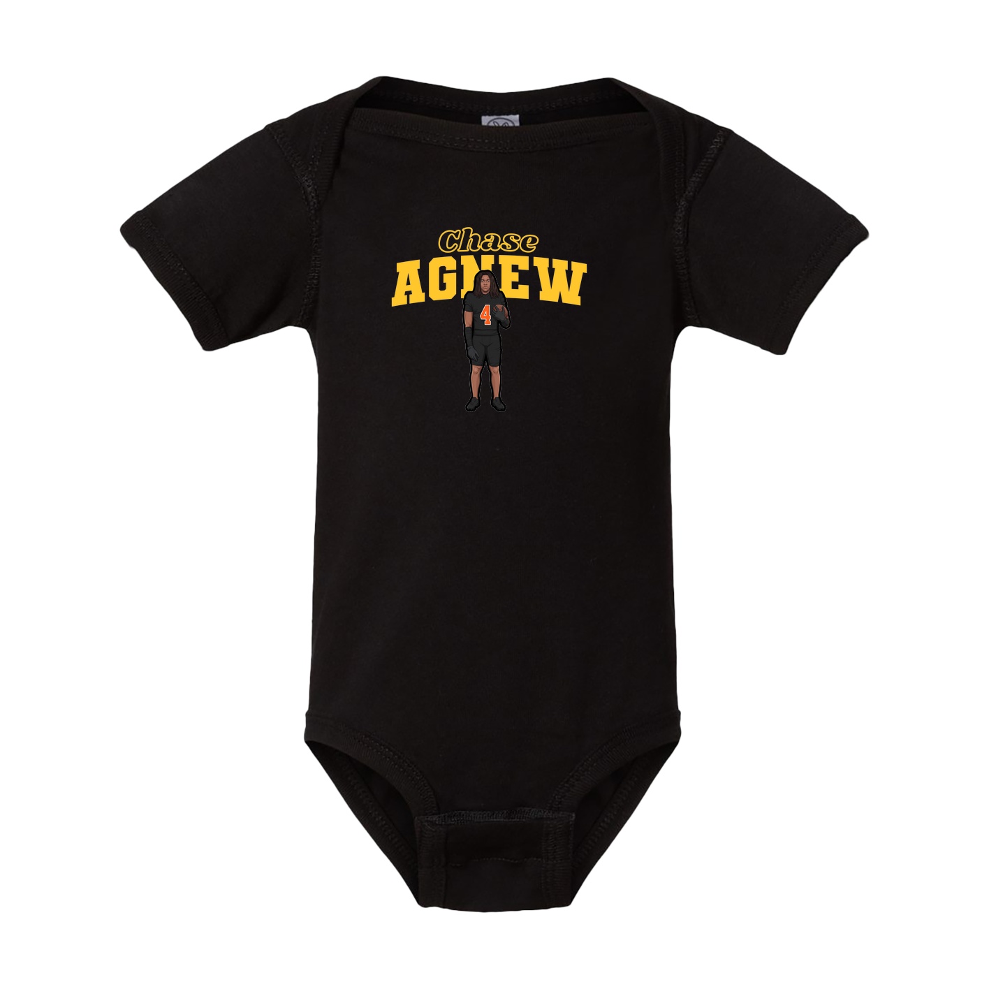 Baby Onesie — Name Arch in Black