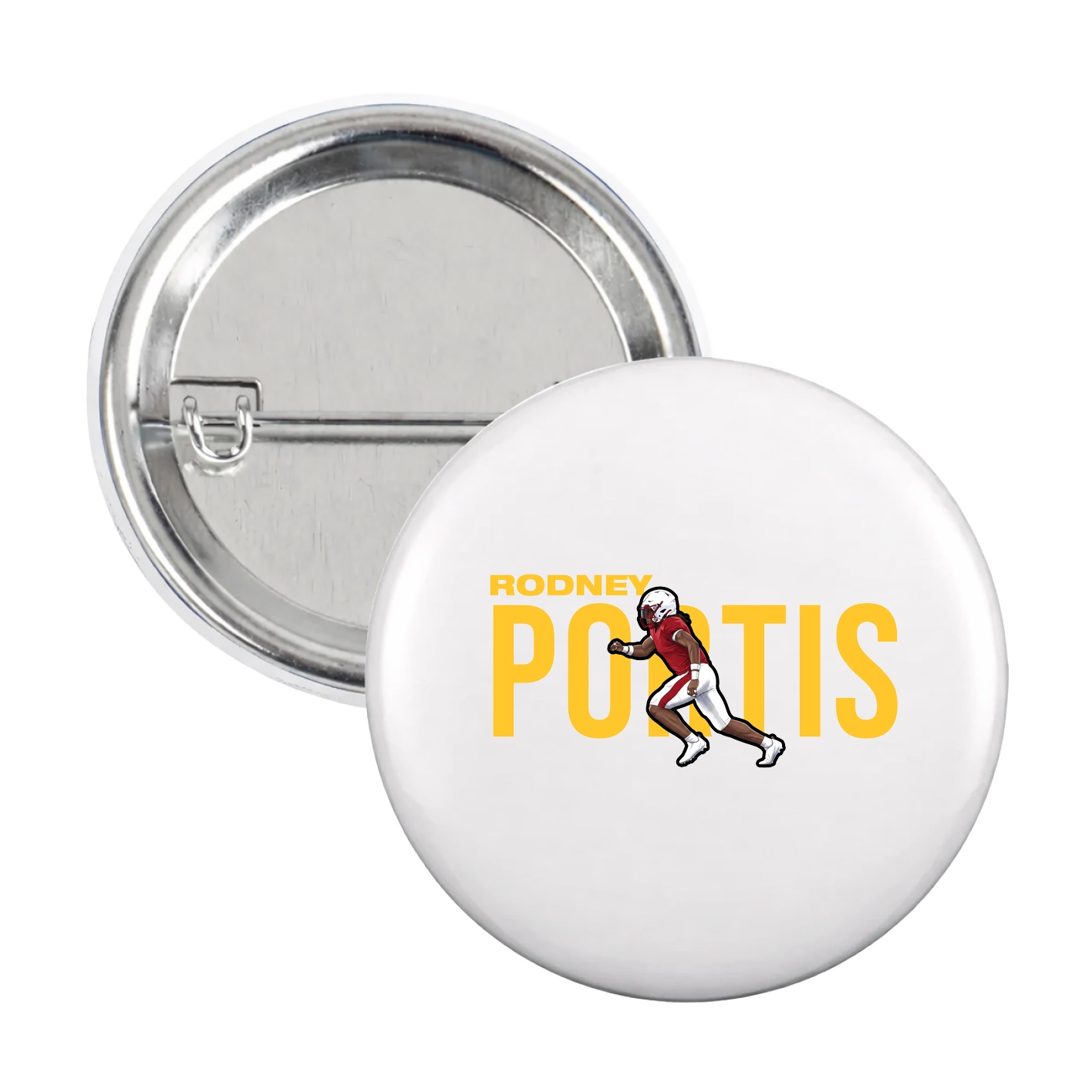 Game Day Button — Player Name in White