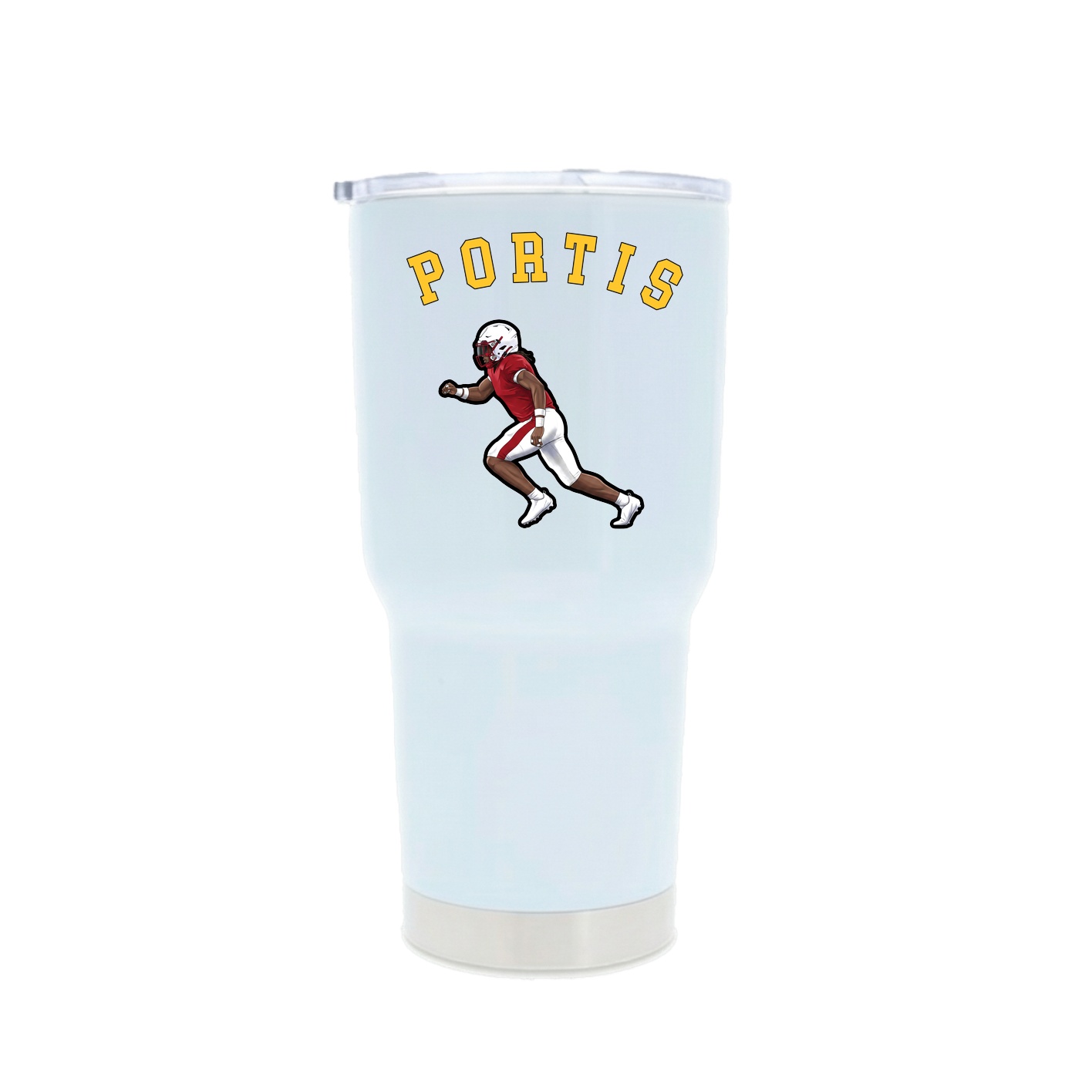 30oz Stainless Steel Tumbler — Shirsey Arch in White