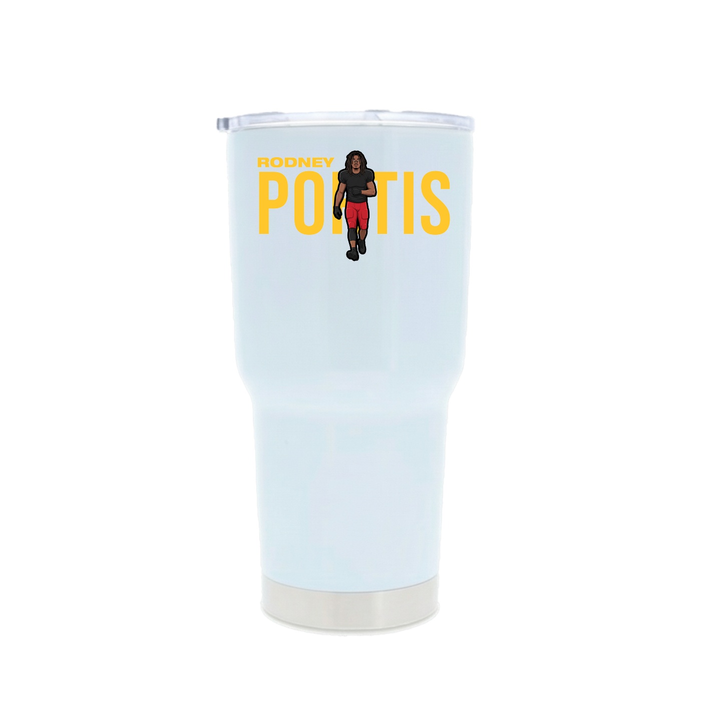 30oz Stainless Steel Tumbler — Player Name in White