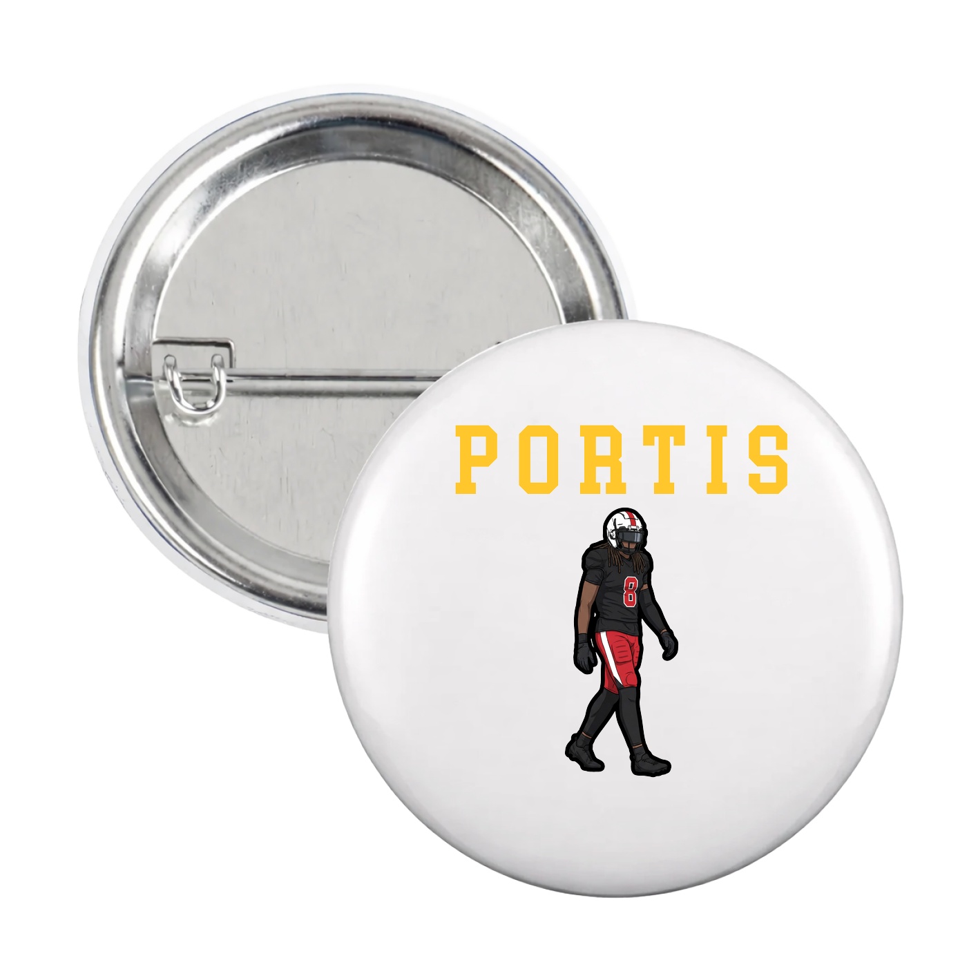 Game Day Button — Shirsey in White