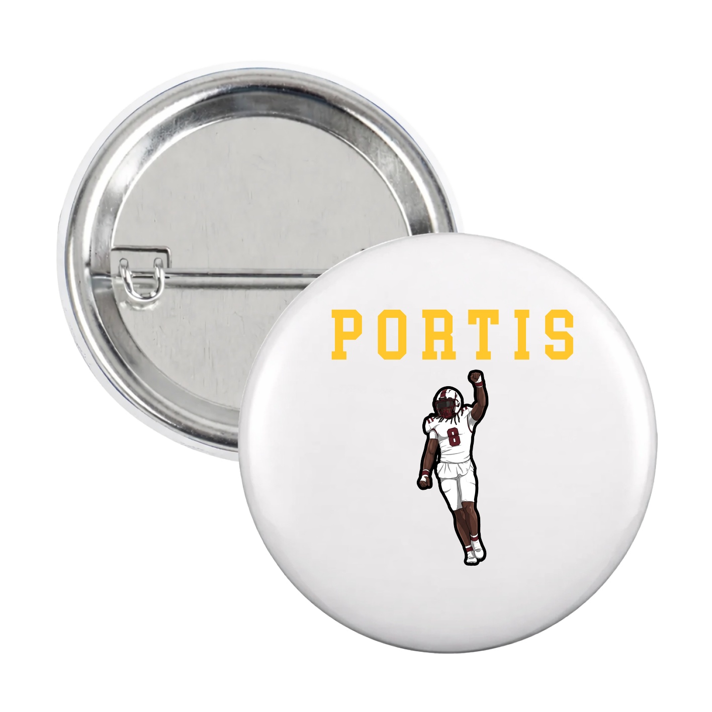 Game Day Button — Shirsey in White