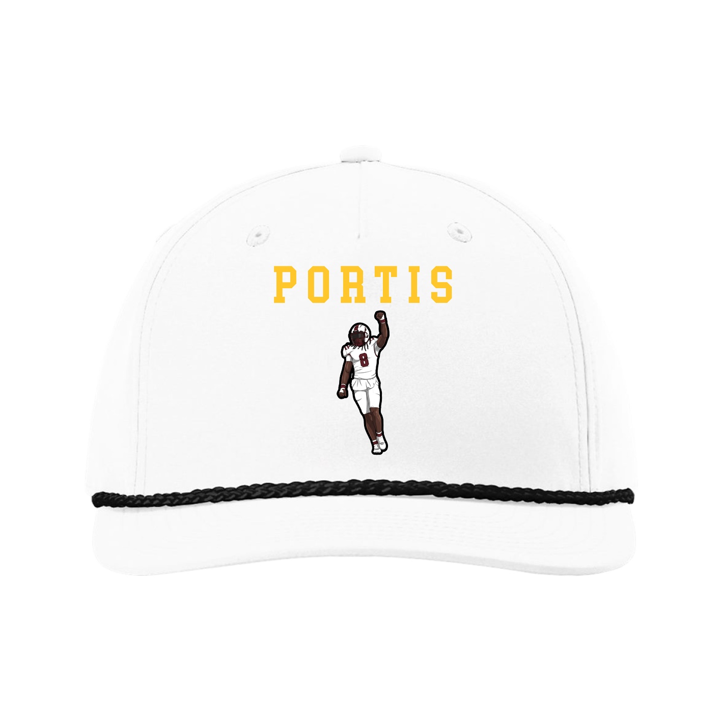 Five-Panel Classic Rope Cap — Shirsey in White