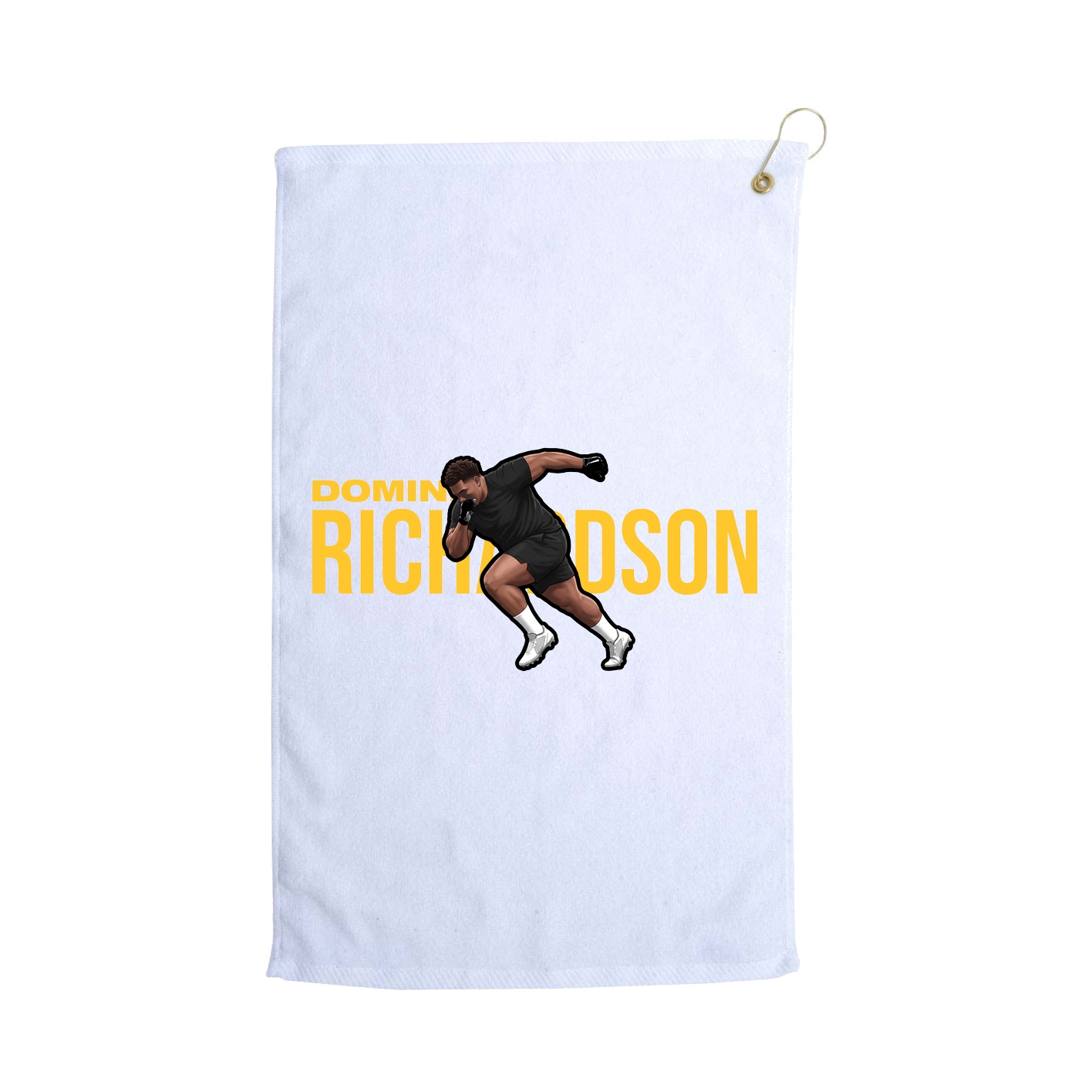 Golf Towel — Player Name in White