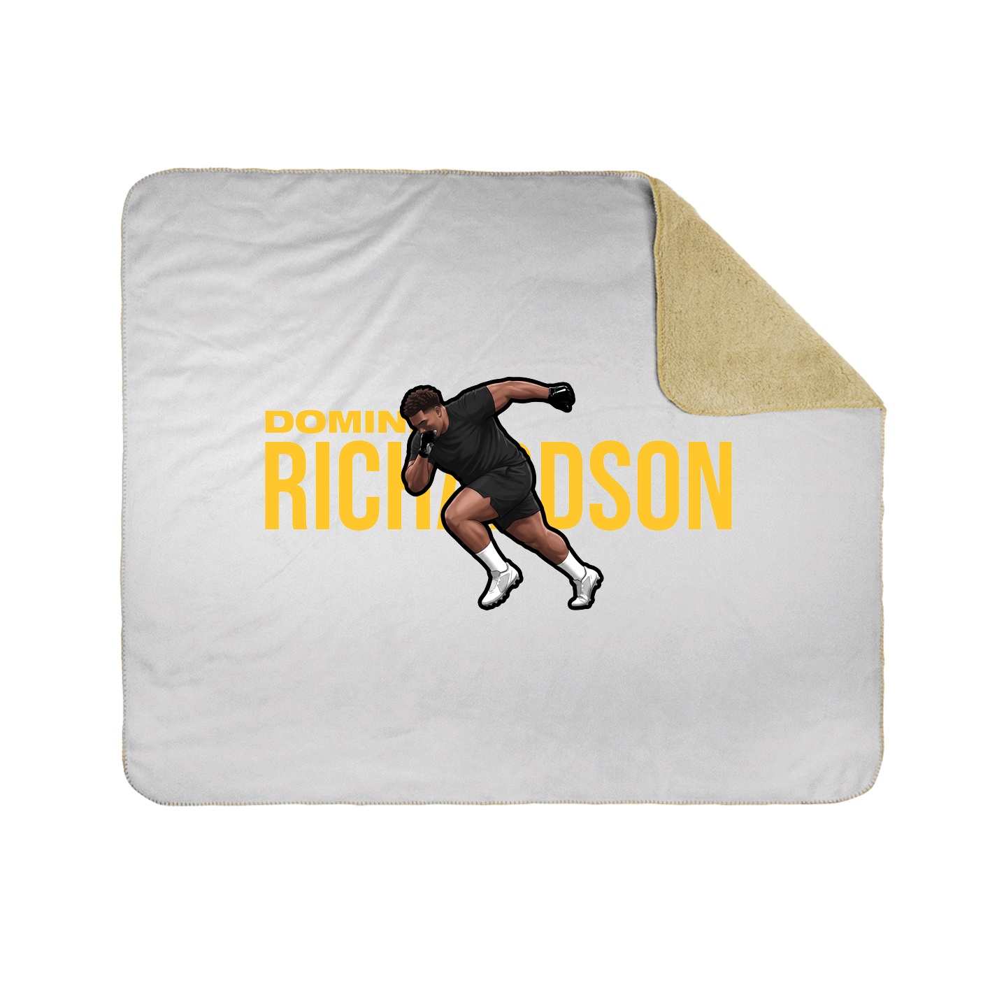Throw Blanket — Player Name in White