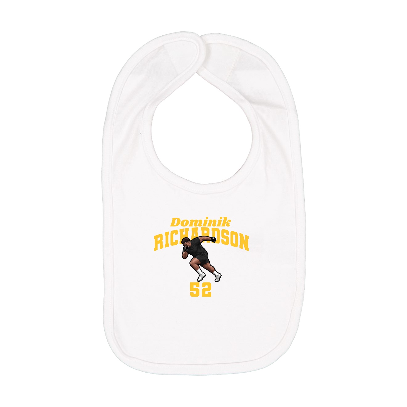 Infant Bib — Signature Arch in White