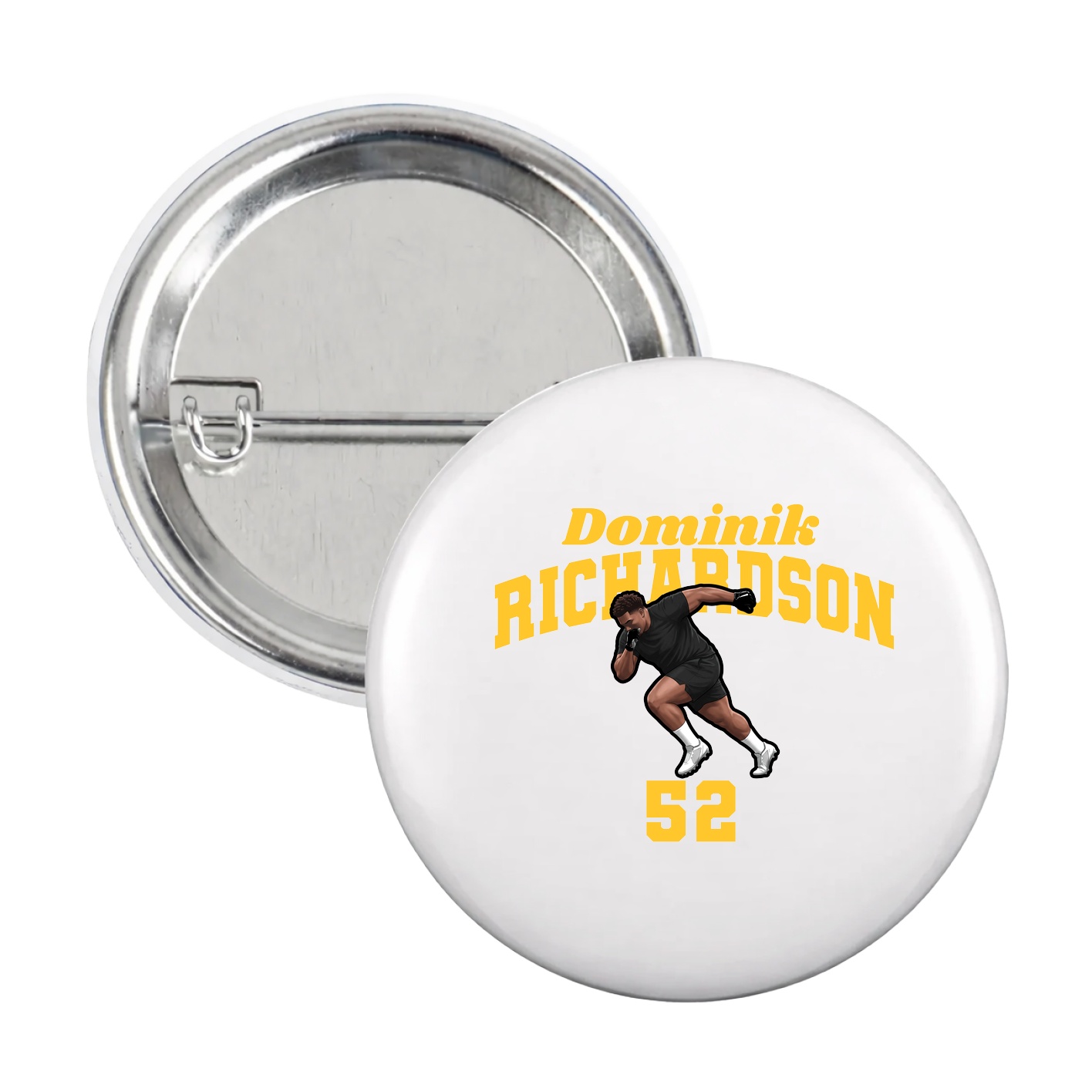 Game Day Button — Signature Arch in White