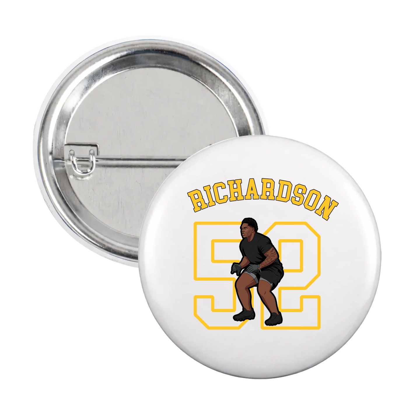 Game Day Button — Shirsey Arch in White