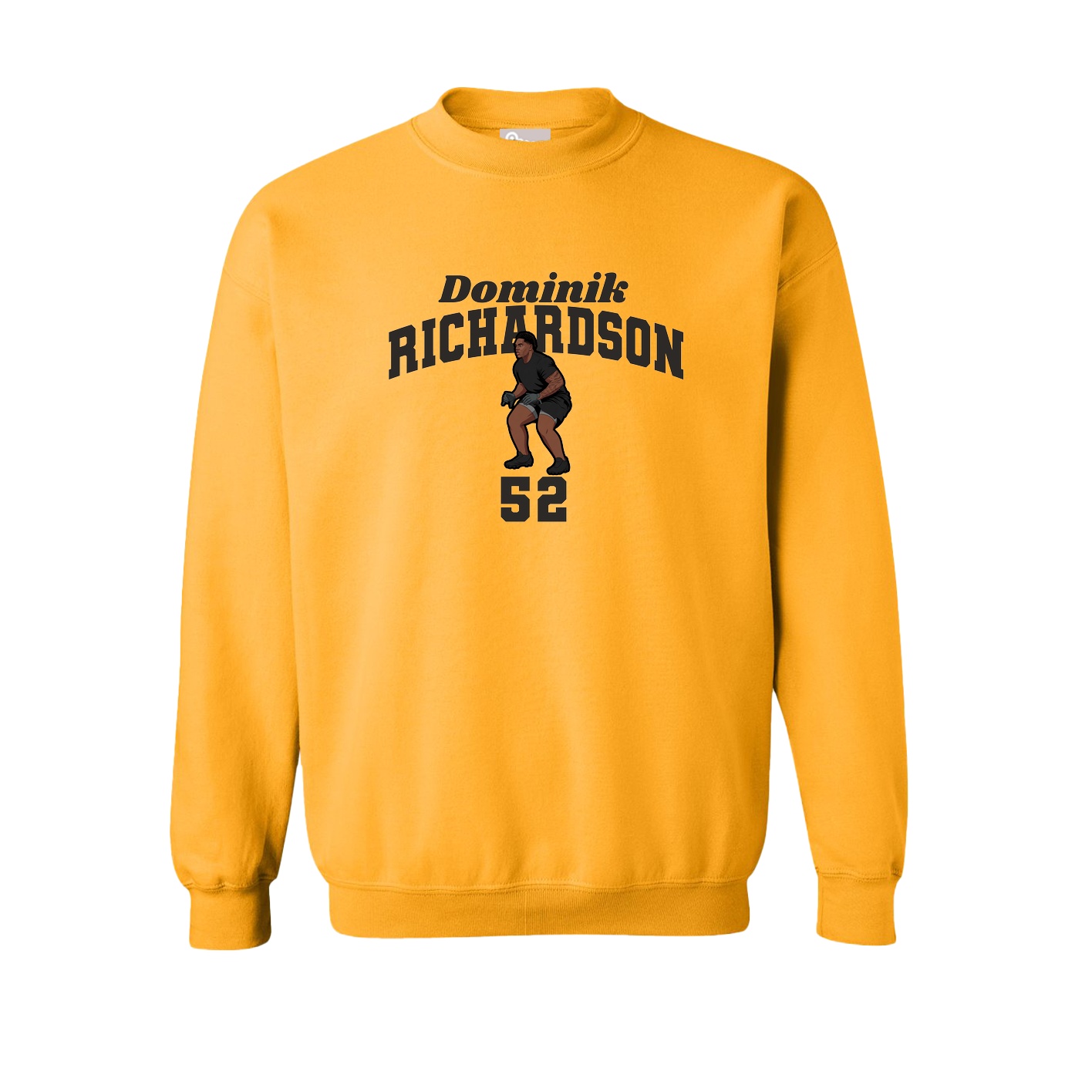 Fleece Crew — Signature Arch in Gold