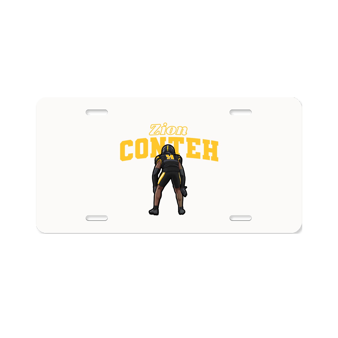 License Plate — Name Arch in Classic