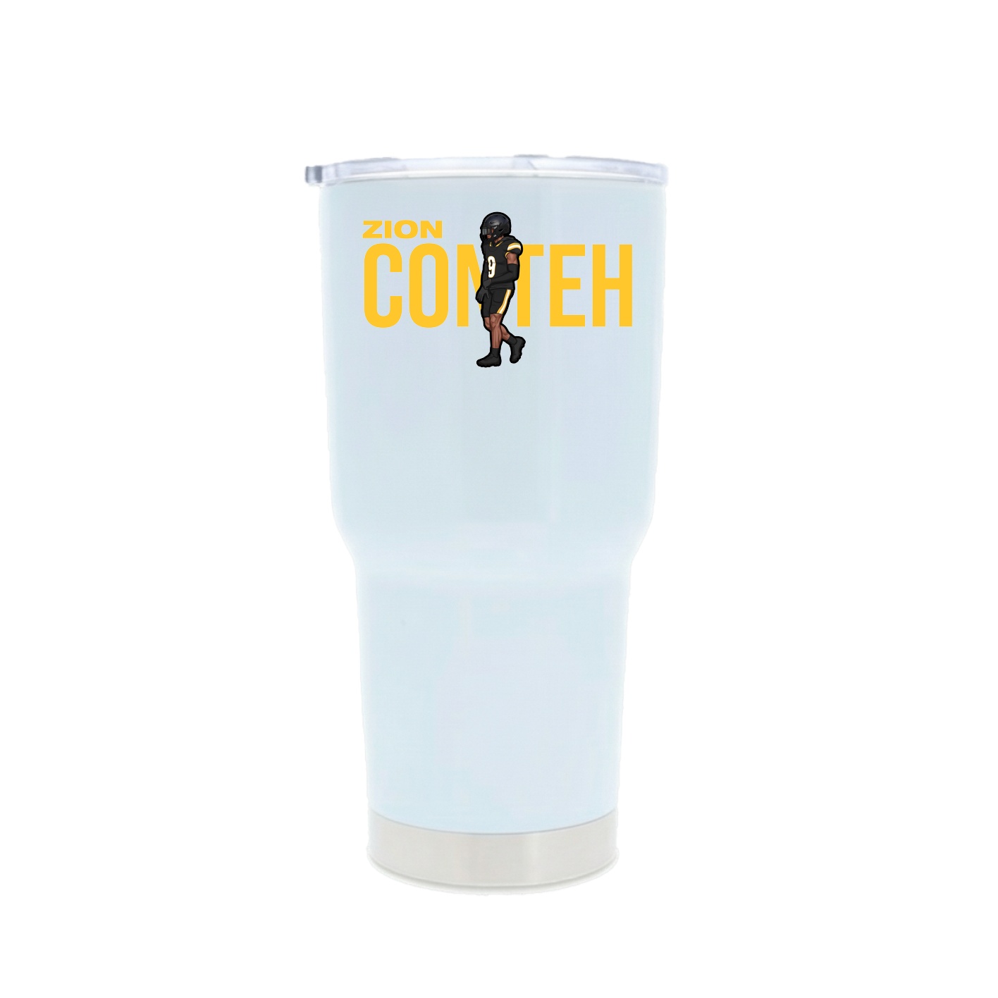 30oz Stainless Steel Tumbler — Player Name in White