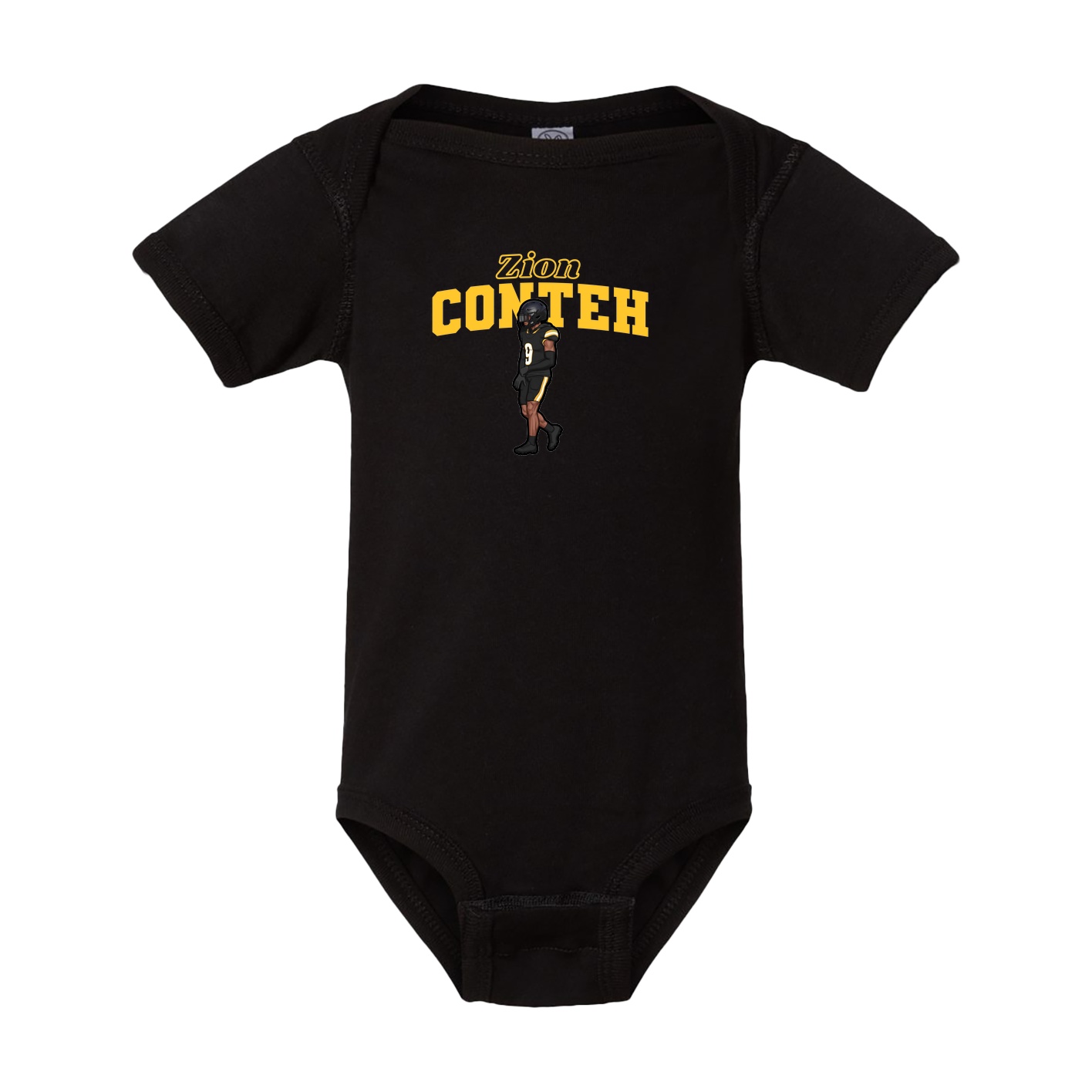 Baby Onesie — Name Arch in Black