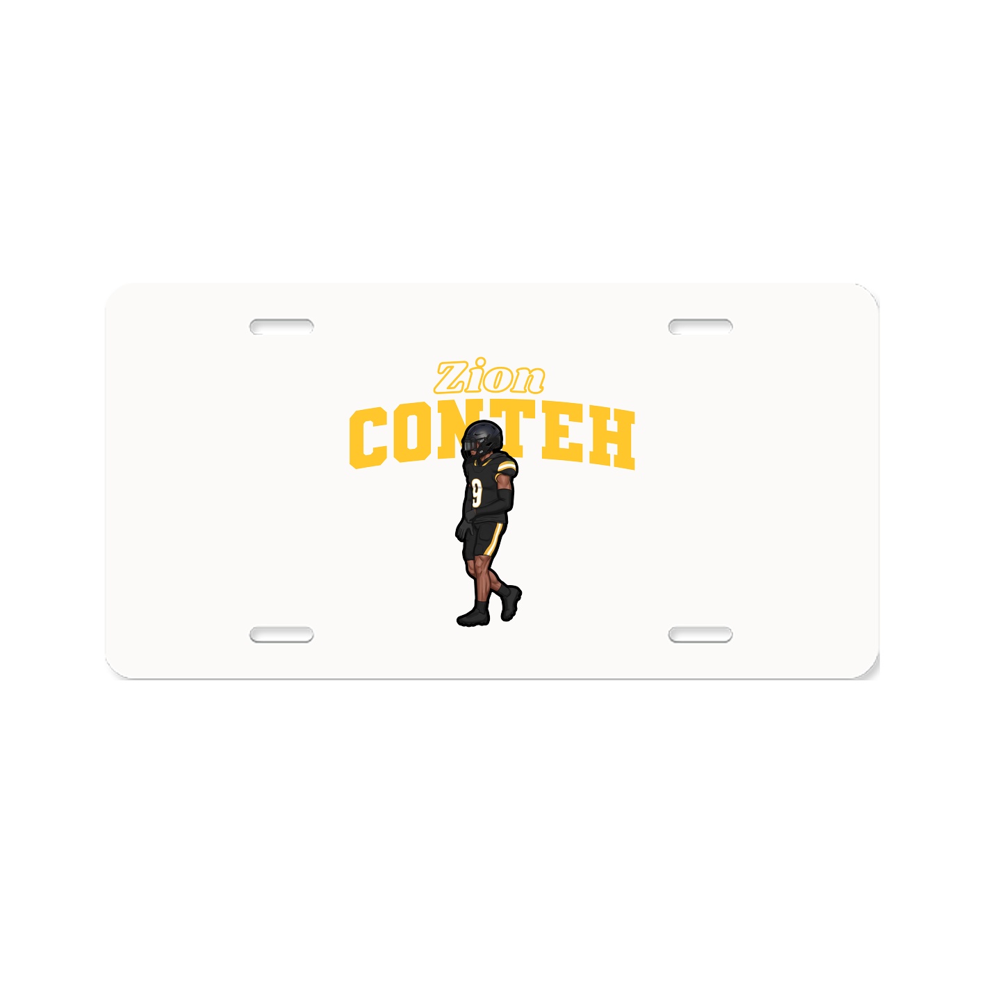 License Plate — Name Arch in Classic