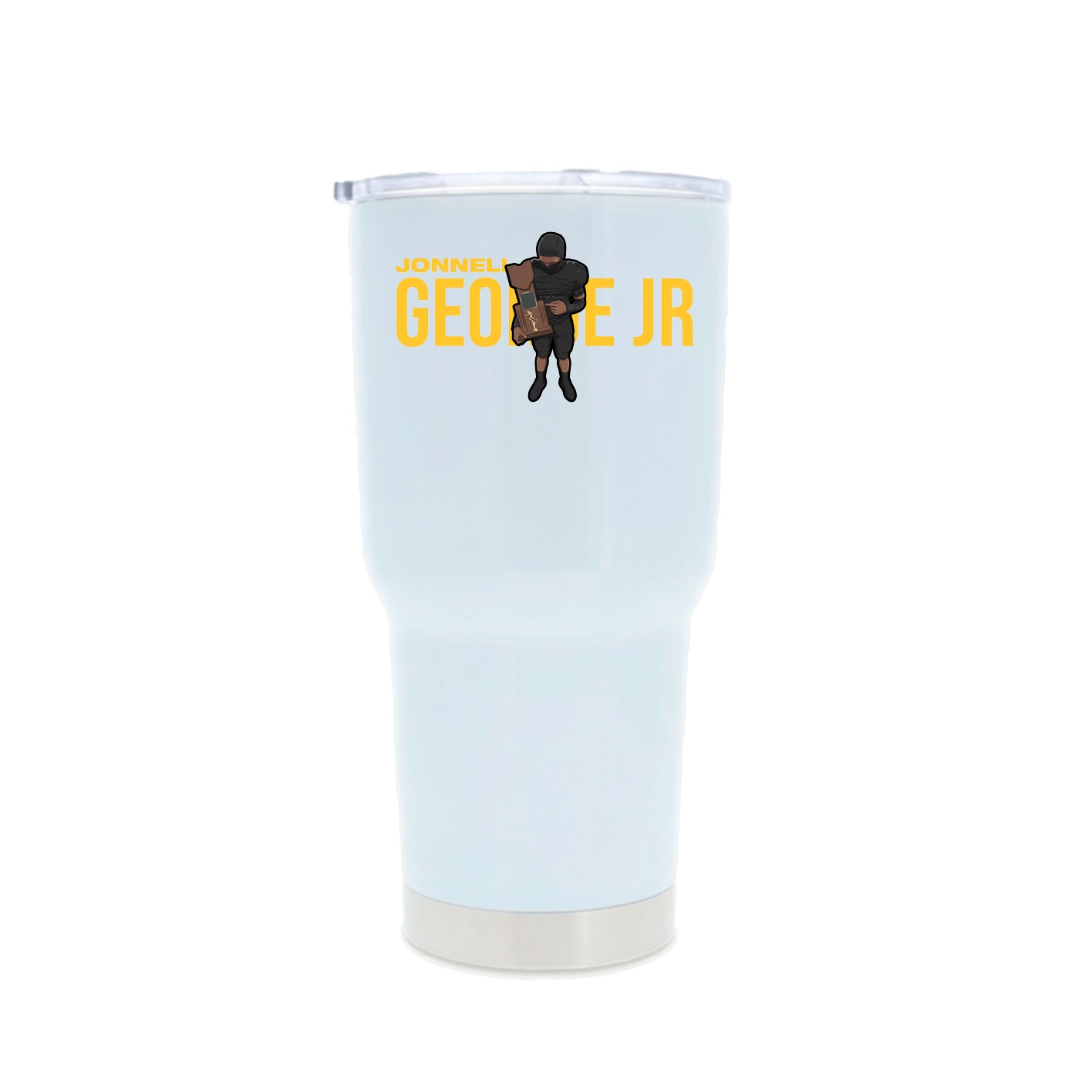 30oz Stainless Steel Tumbler — Player Name in White