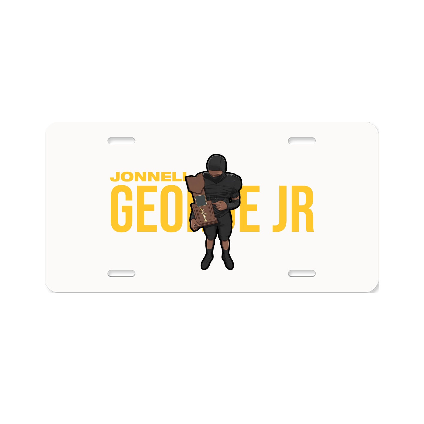 License Plate — Player Name in Classic