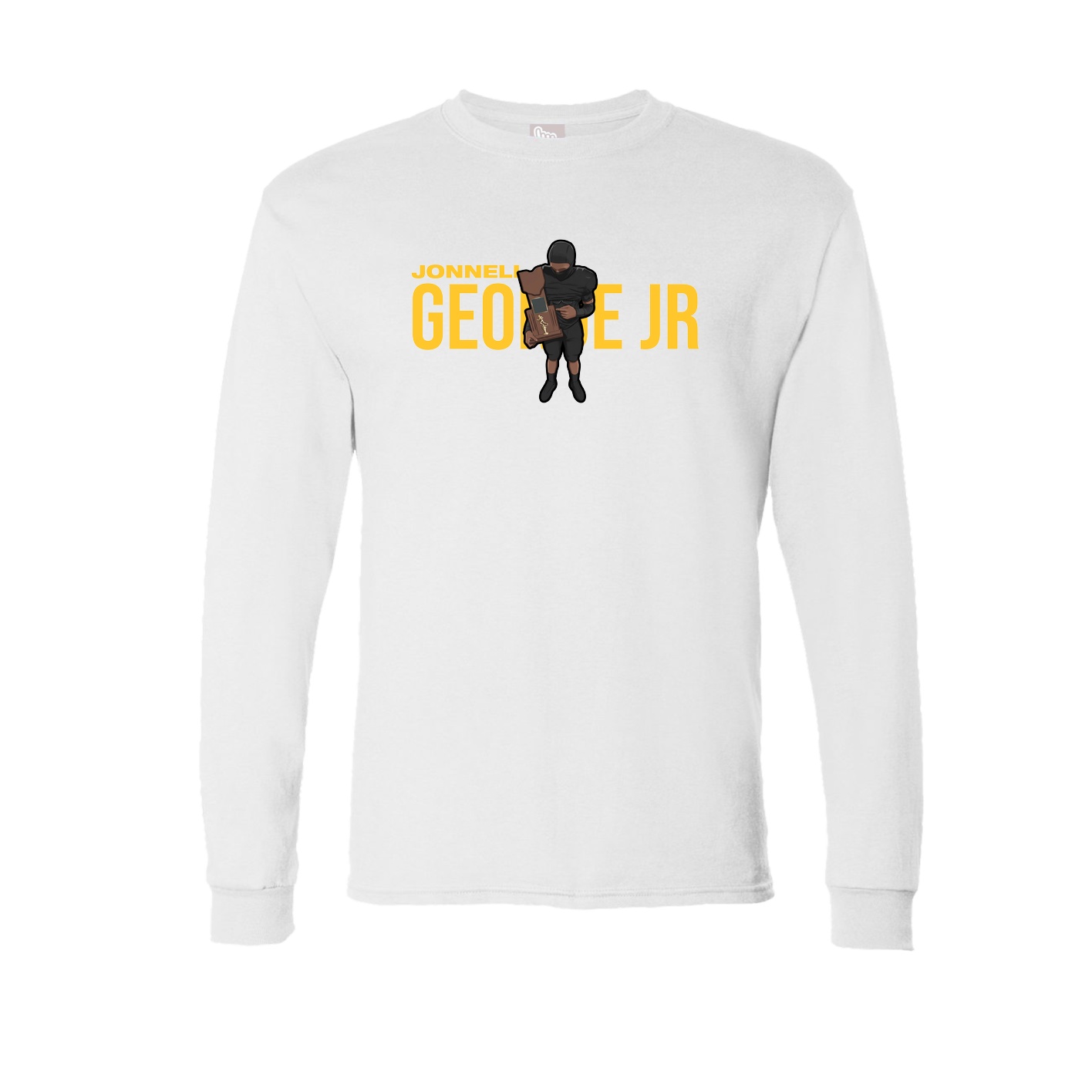 Long Sleeve Tee — Player Name in White