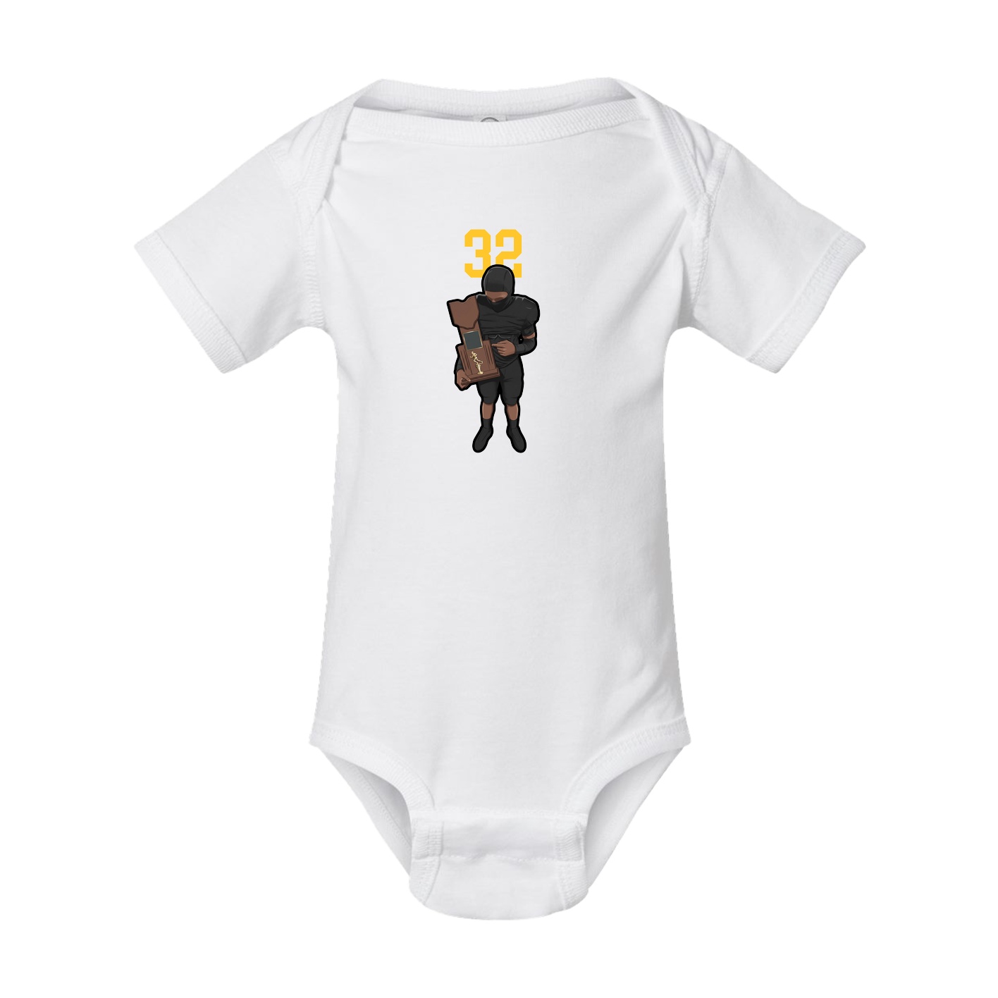 Baby Onesie — Number Top in White