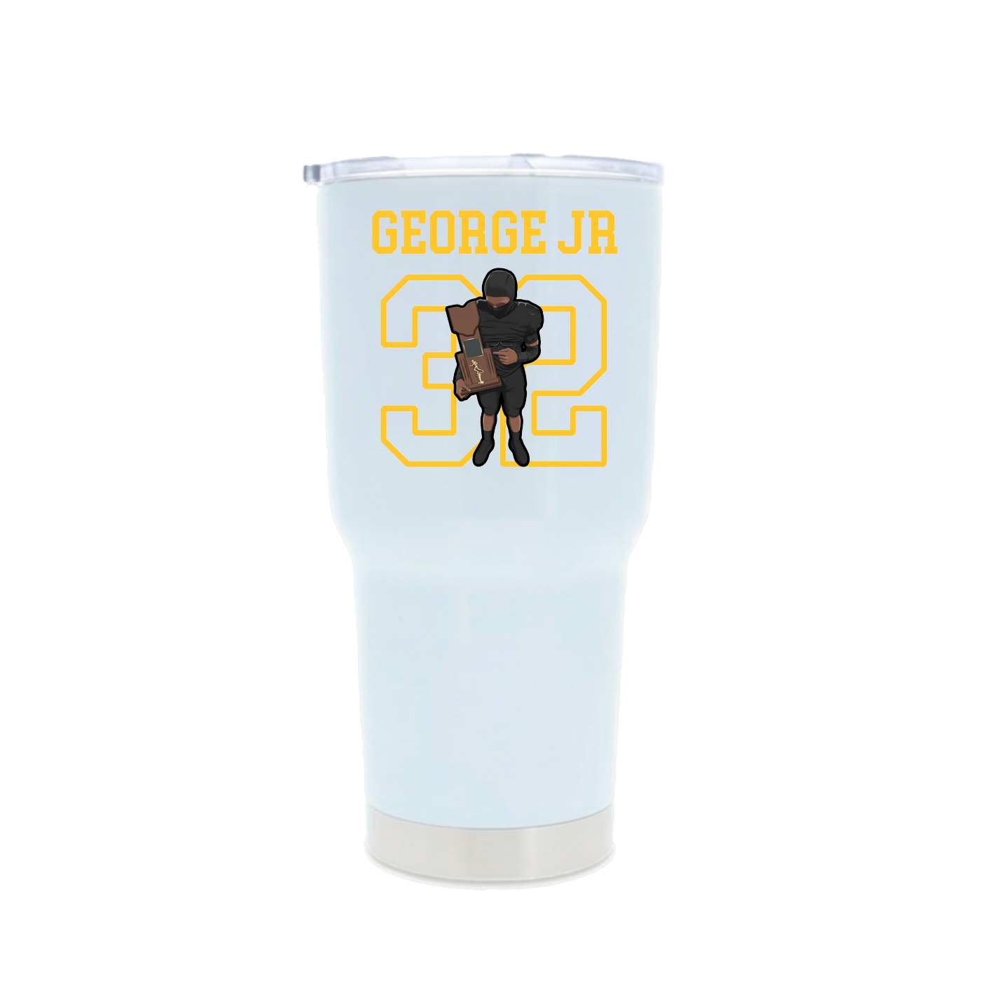 30oz Stainless Steel Tumbler — Shirsey in White