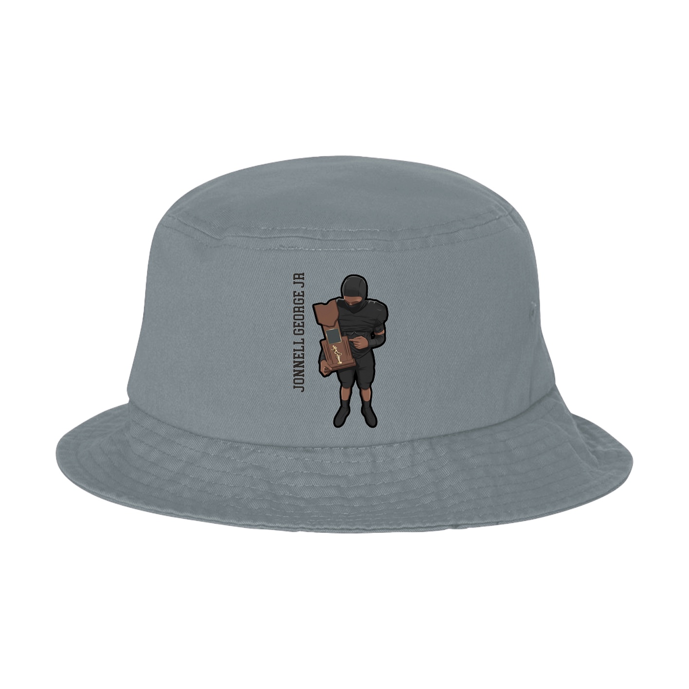Bucket Cap — Name Vertical in Grey